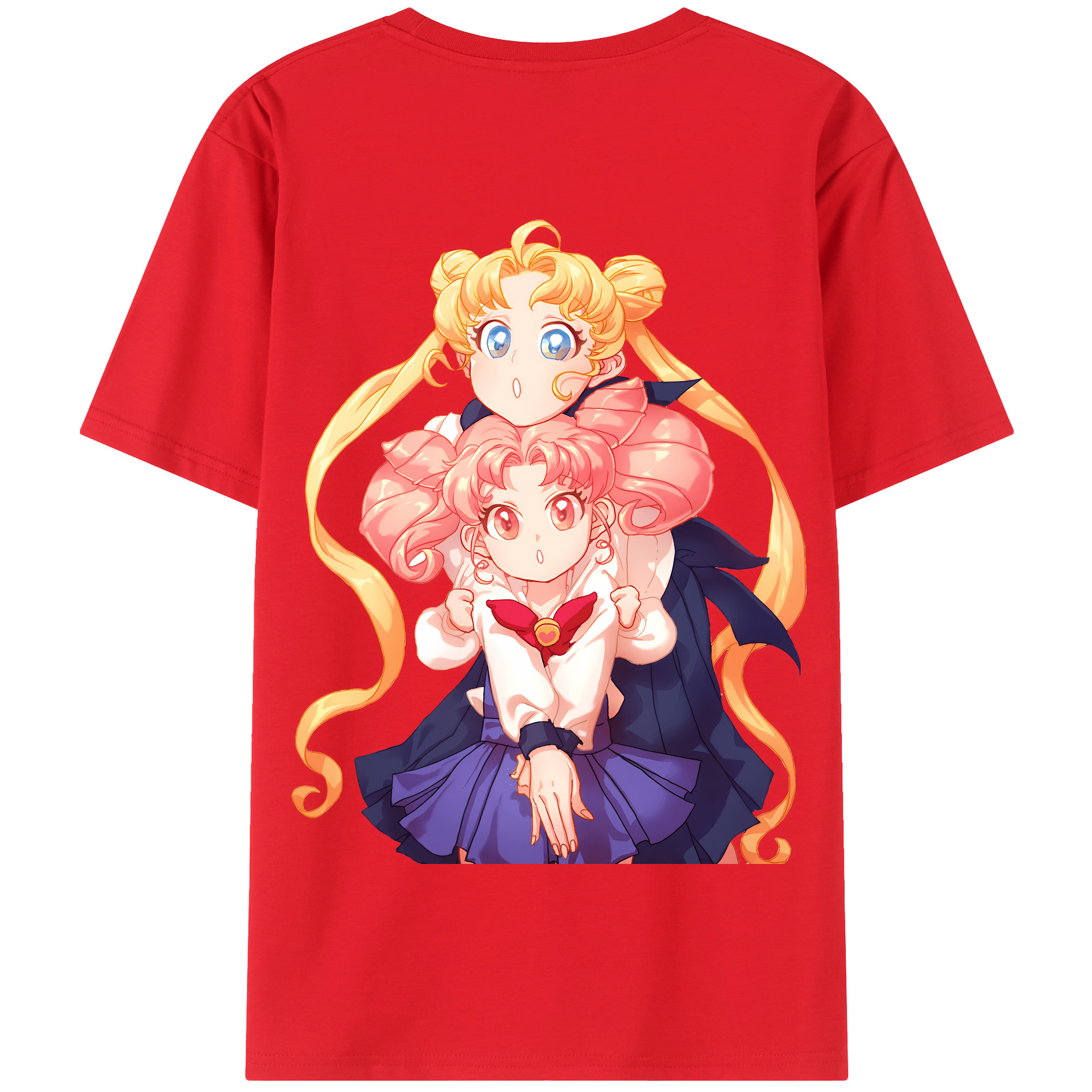（画像用） 美少女戦士セーラームーン 愛野 美奈子 あいの みなこ Sailor Moon Aino Minako 綿100％半袖Tシャツ（背面プリント）