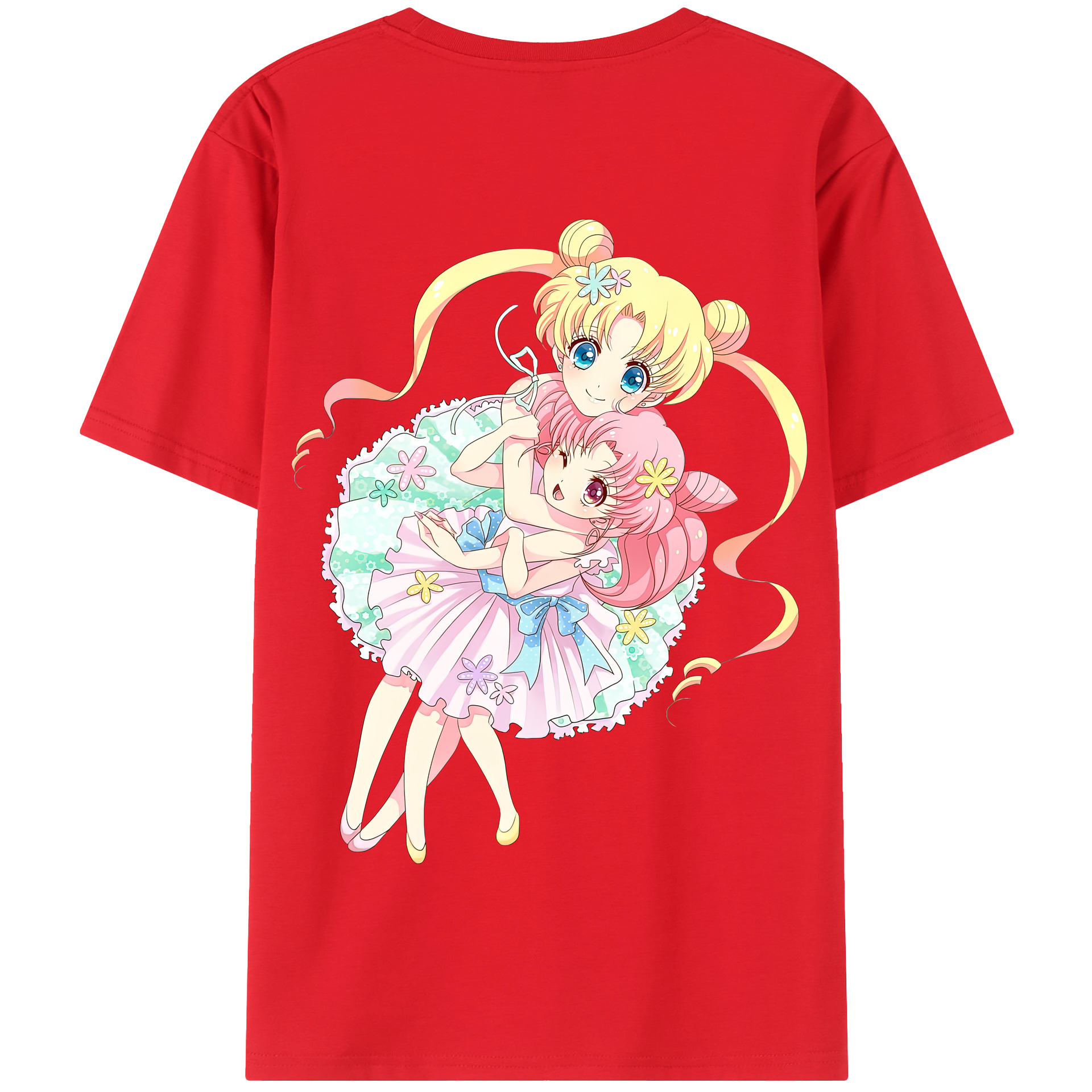 （画像用） 美少女戦士セーラームーン 愛野 美奈子 あいの みなこ Sailor Moon Aino Minako 綿100％半袖Tシャツ（背面プリント）
