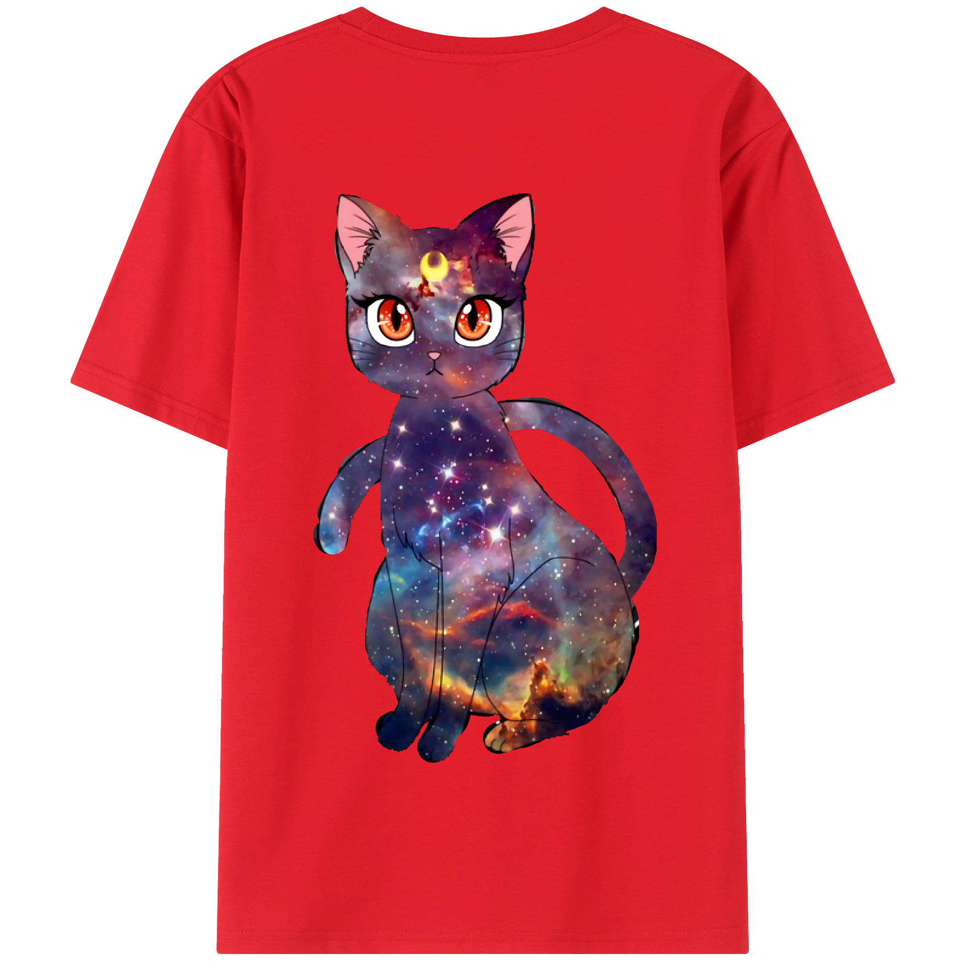 （画像用） 美少女戦士セーラームーン Sailor Moon 綿100％半袖Tシャツ（背面プリント）