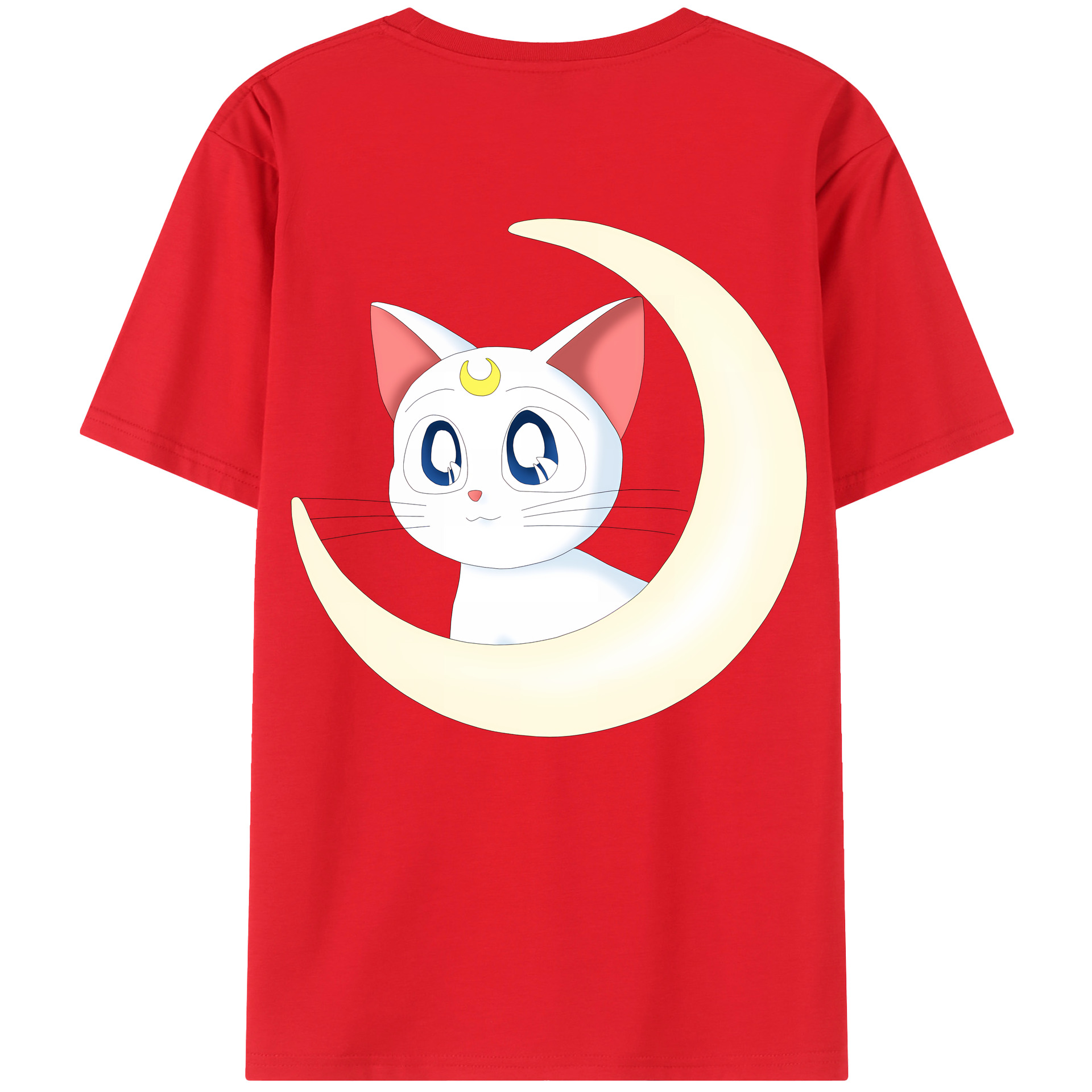 （画像用） 美少女戦士セーラームーン Sailor Moon 綿100％半袖Tシャツ（背面プリント）