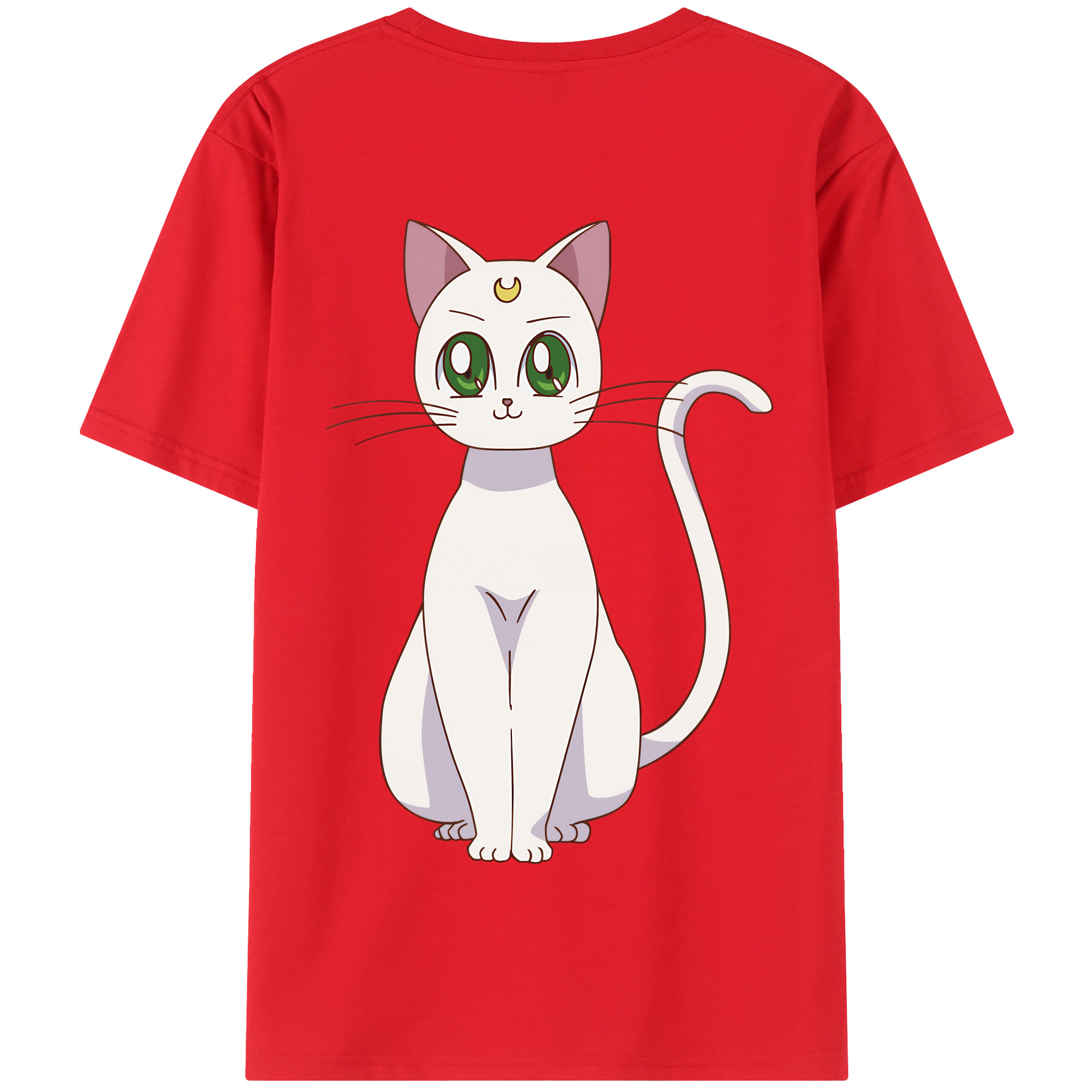 （画像用） 美少女戦士セーラームーン Sailor Moon 綿100％半袖Tシャツ（背面プリント）