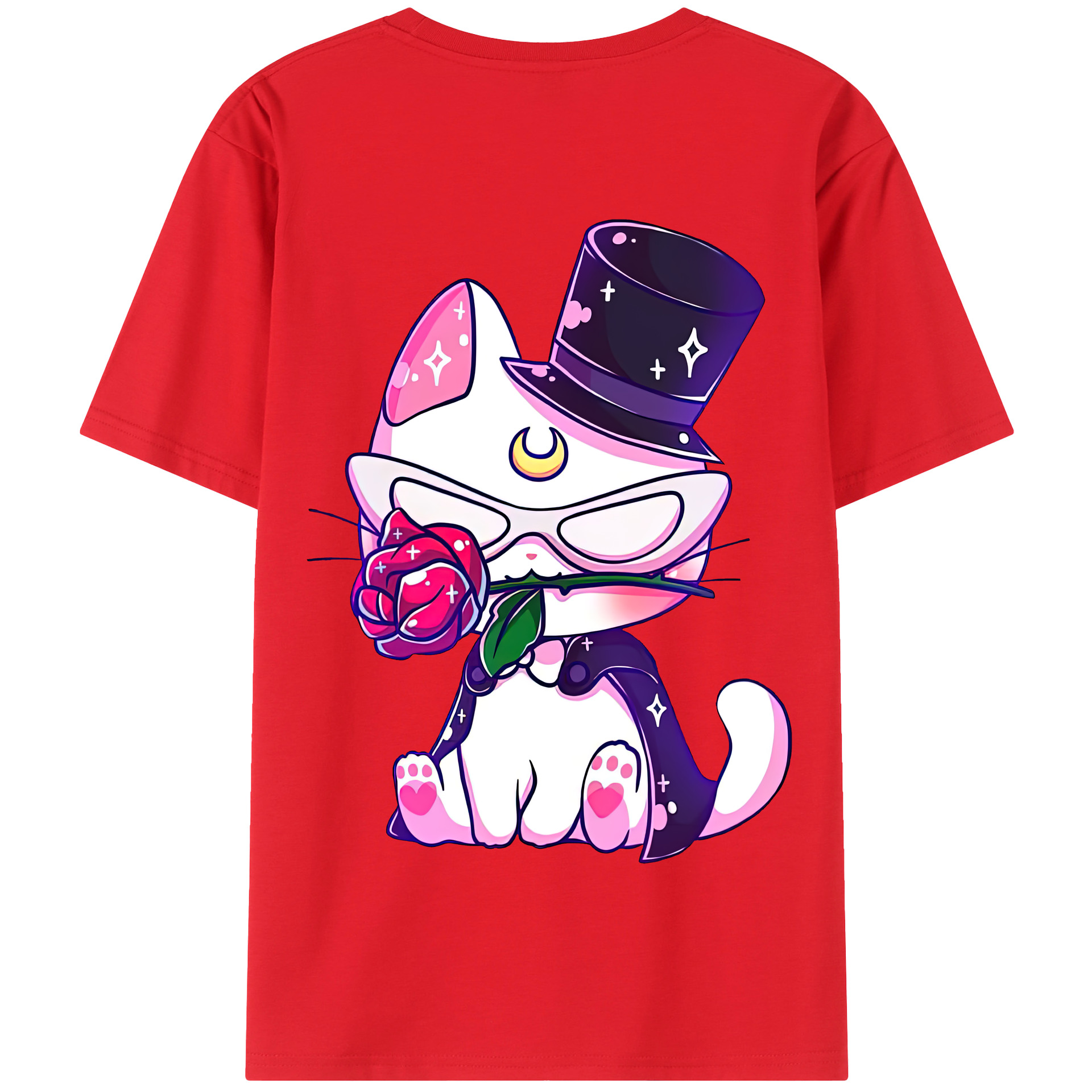 （画像用） 美少女戦士セーラームーン Sailor Moon 綿100％半袖Tシャツ（背面プリント）