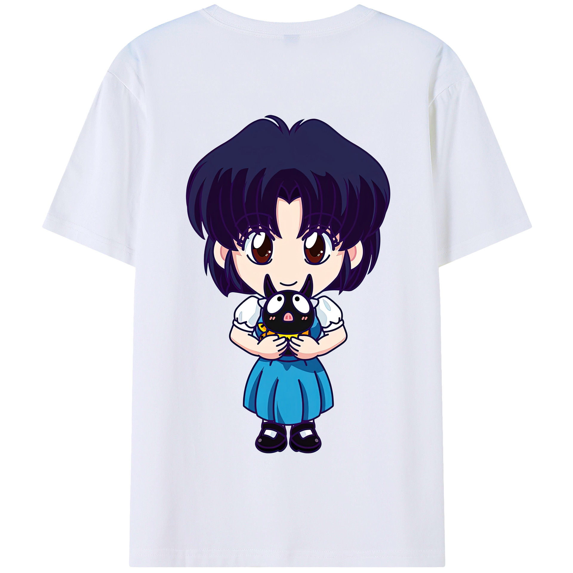 （画像用） 美少女戦士セーラームーン 水野 亜美 みずの あみ Sailor Moon Mizuno Ami 綿100％半袖Tシャツ（背面プリント）