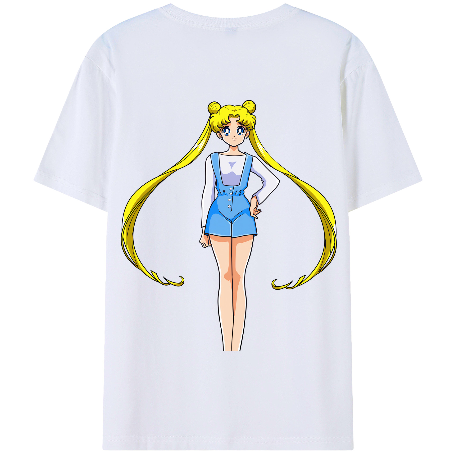 （画像用） 美少女戦士セーラームーン 愛野 美奈子 あいの みなこ Sailor Moon Aino Minako 綿100％半袖Tシャツ（背面プリント）