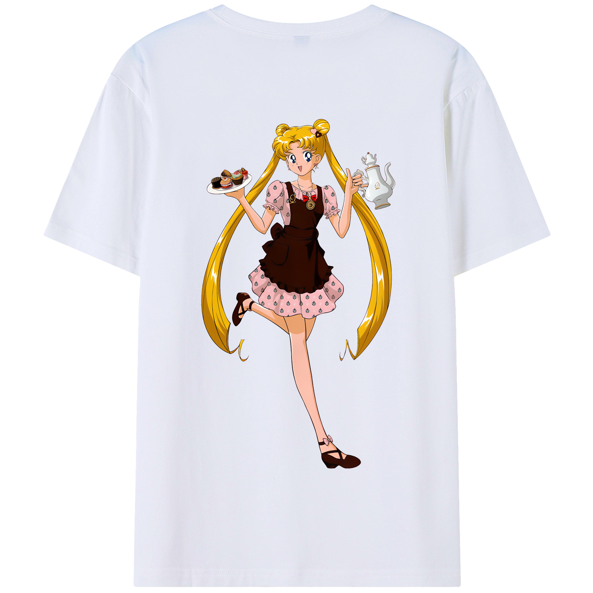 （画像用） 美少女戦士セーラームーン 愛野 美奈子 あいの みなこ Sailor Moon Aino Minako 綿100％半袖Tシャツ（背面プリント）