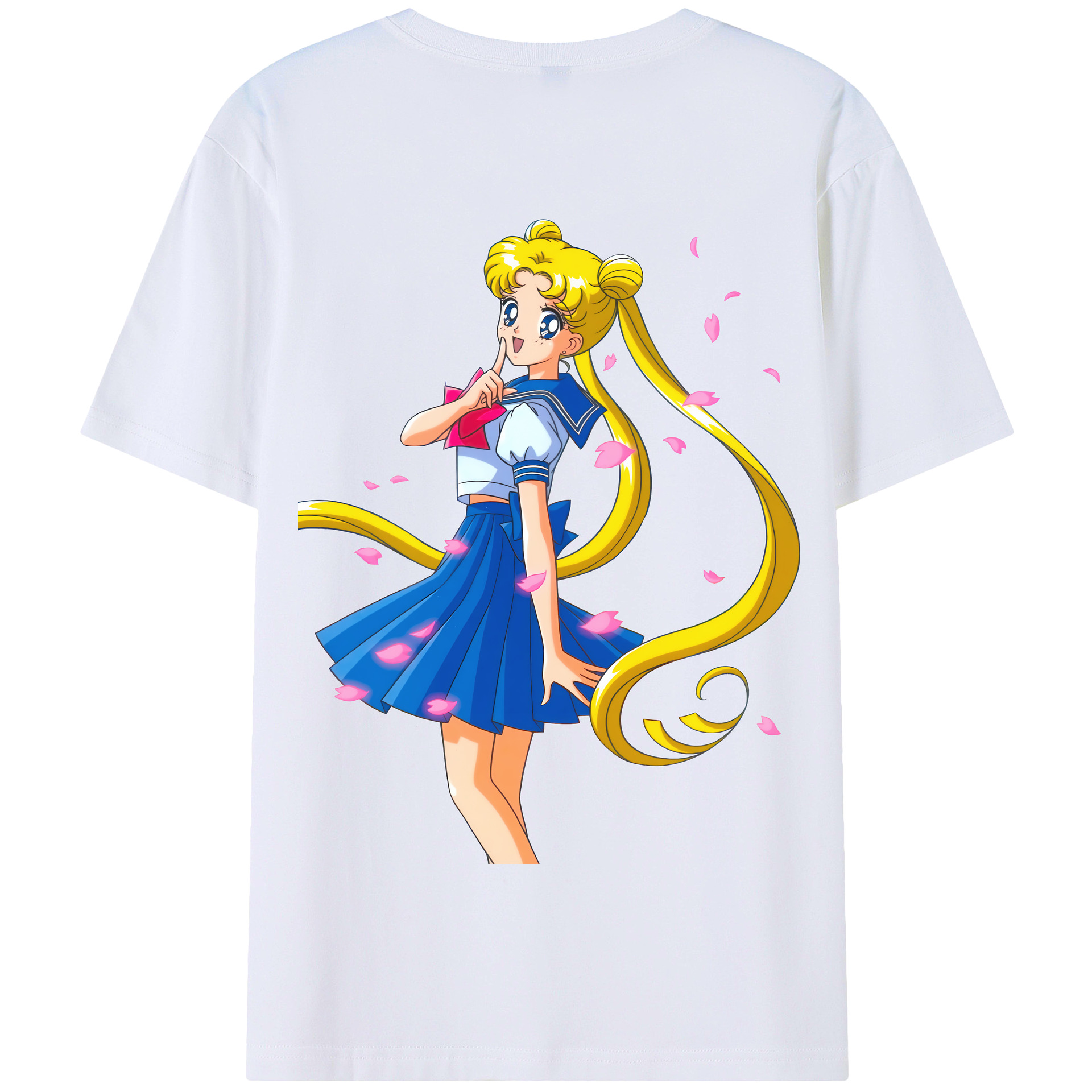 （画像用） 美少女戦士セーラームーン 愛野 美奈子 あいの みなこ Sailor Moon Aino Minako 綿100％半袖Tシャツ（背面プリント）
