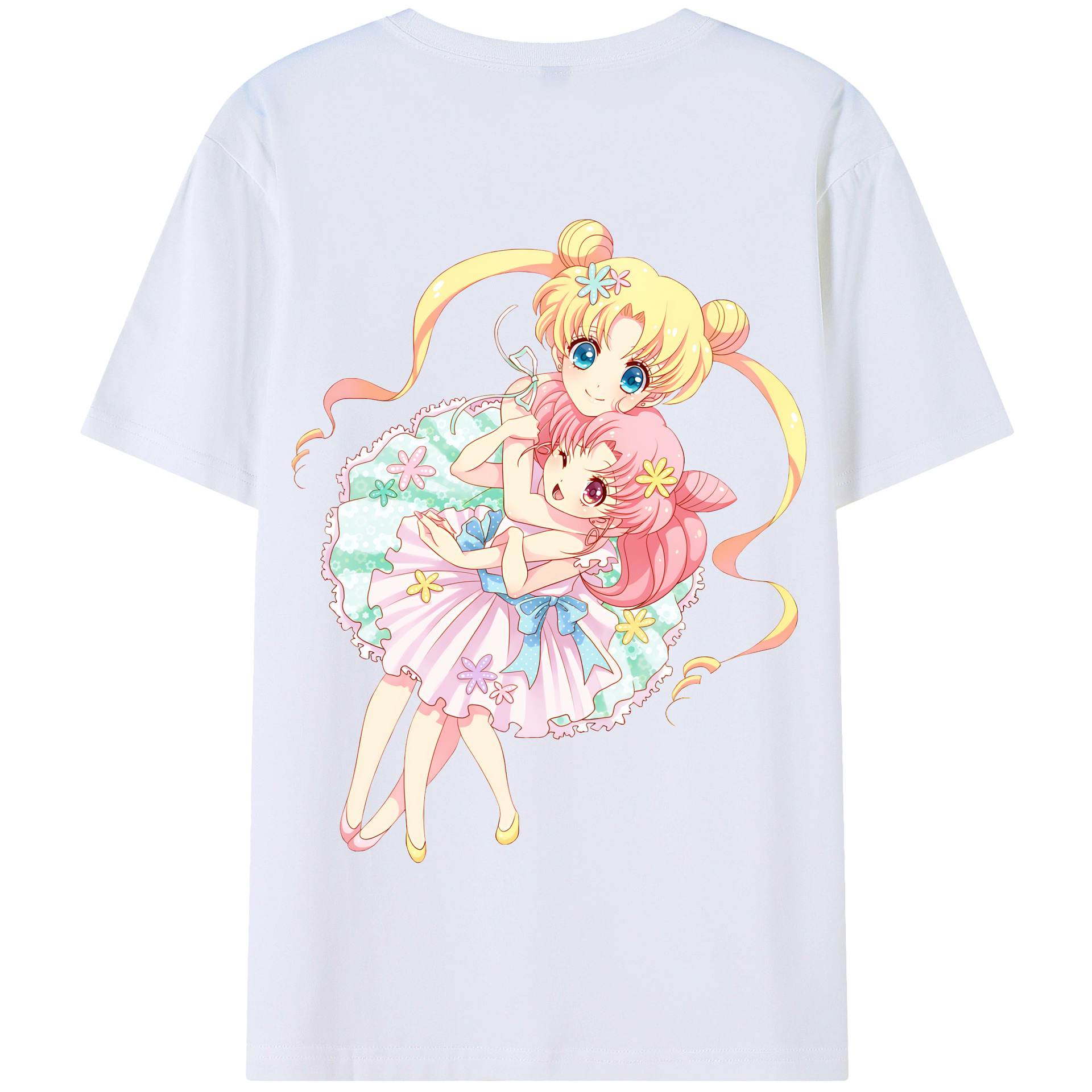 （画像用） 美少女戦士セーラームーン 愛野 美奈子 あいの みなこ Sailor Moon Aino Minako 綿100％半袖Tシャツ（背面プリント）