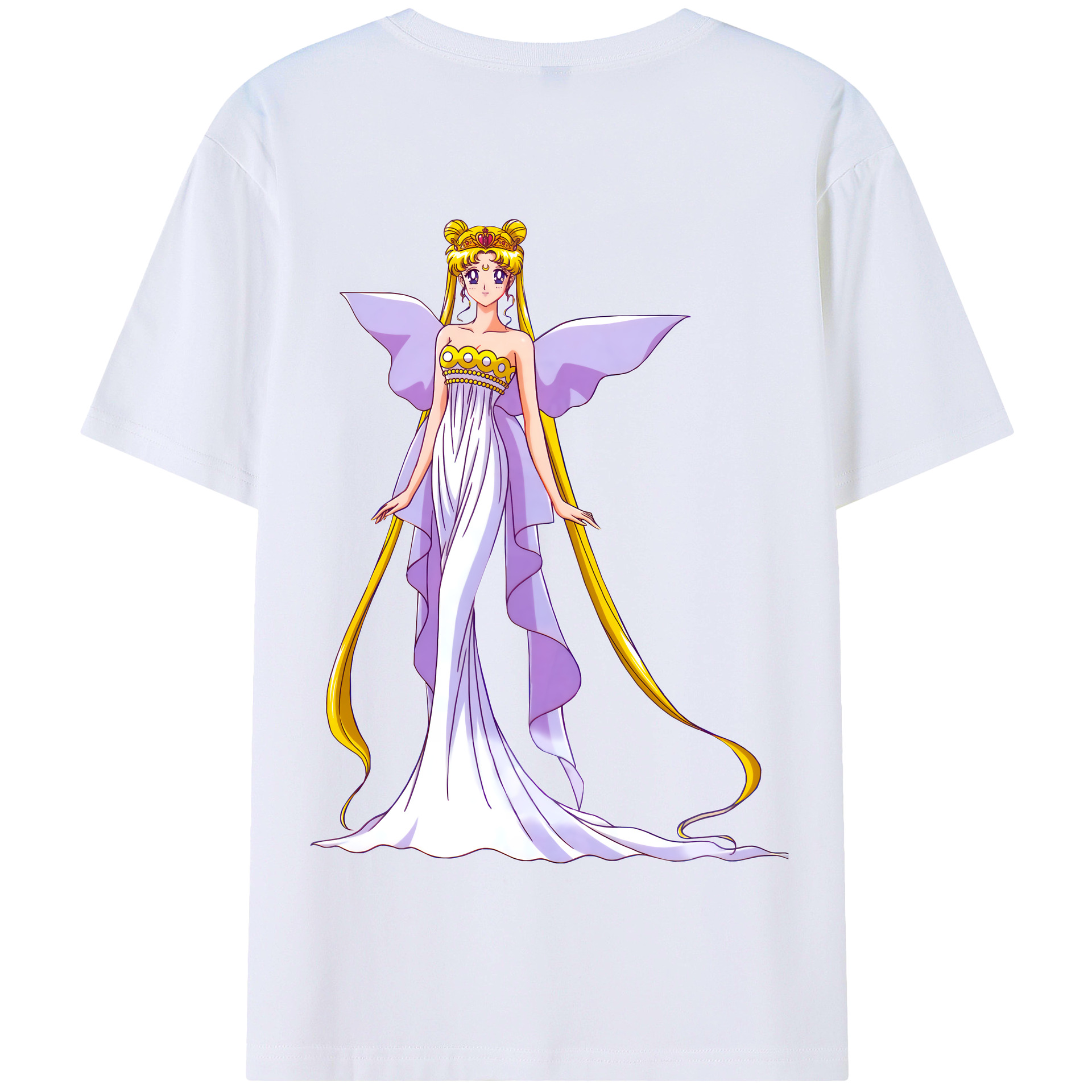 （画像用） 美少女戦士セーラームーン 愛野 美奈子 あいの みなこ Sailor Moon Aino Minako 綿100％半袖Tシャツ（背面プリント）