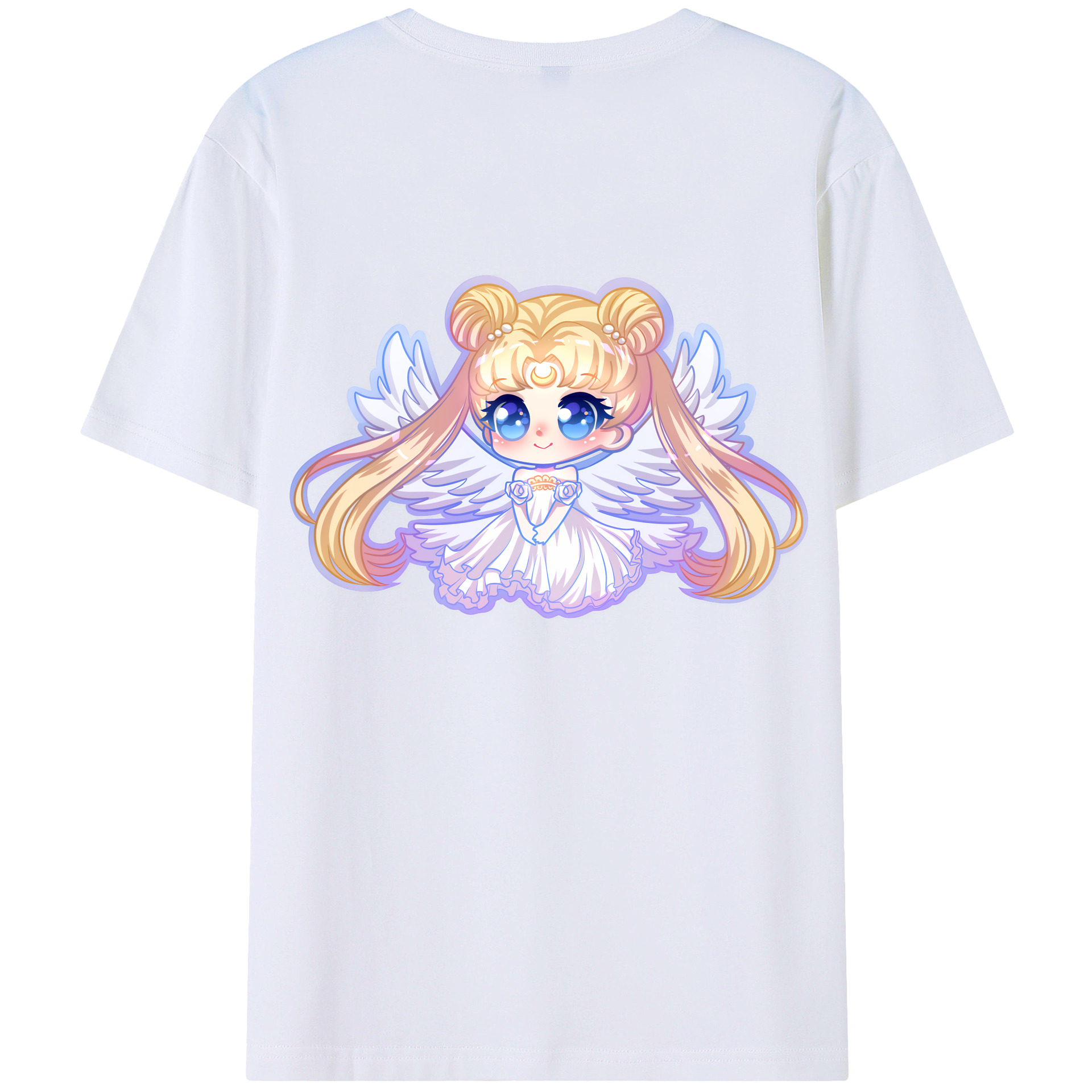 （画像用） 美少女戦士セーラームーン 愛野 美奈子 あいの みなこ Sailor Moon Aino Minako 綿100％半袖Tシャツ（背面プリント）