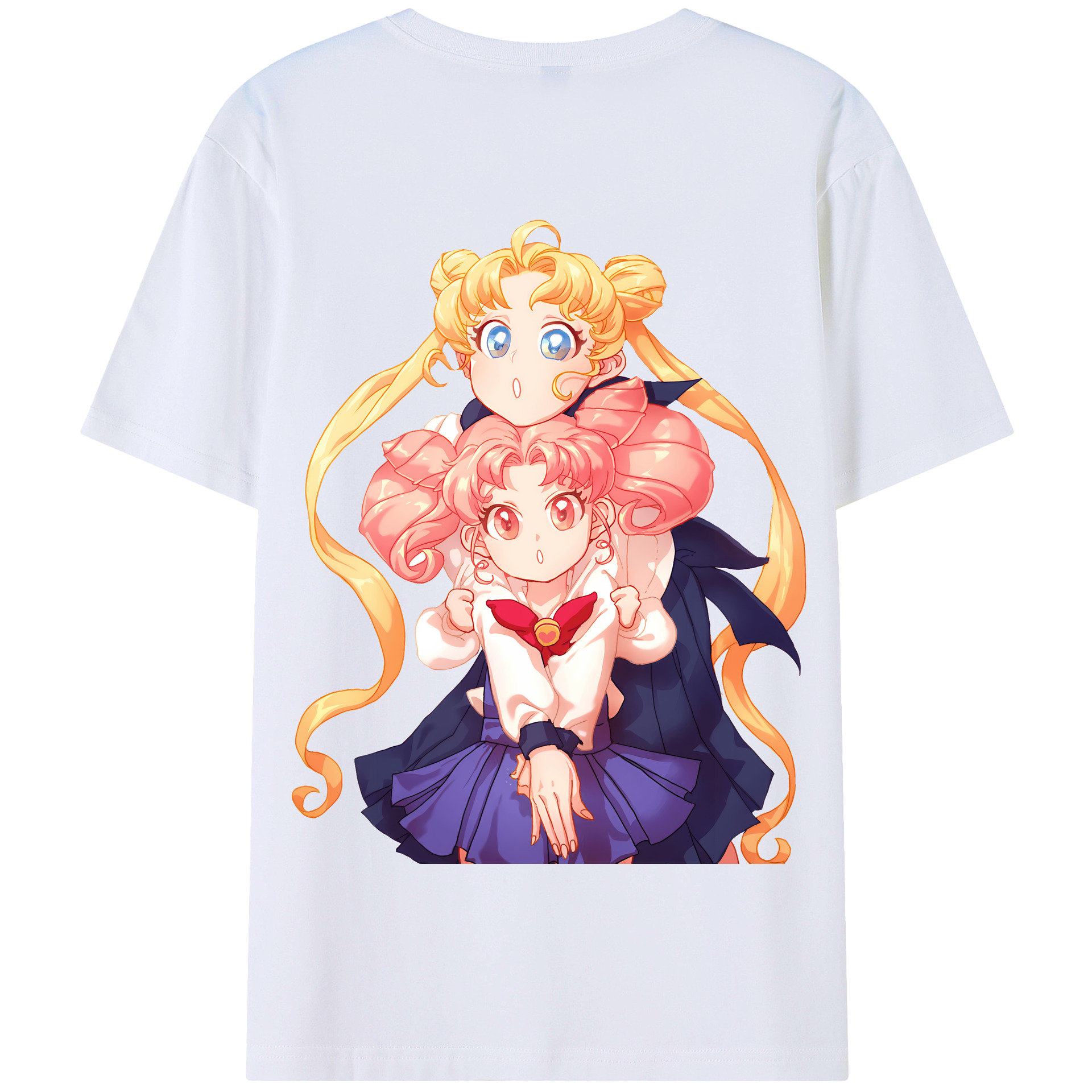 （画像用） 美少女戦士セーラームーン 愛野 美奈子 あいの みなこ Sailor Moon Aino Minako 綿100％半袖Tシャツ（背面プリント）
