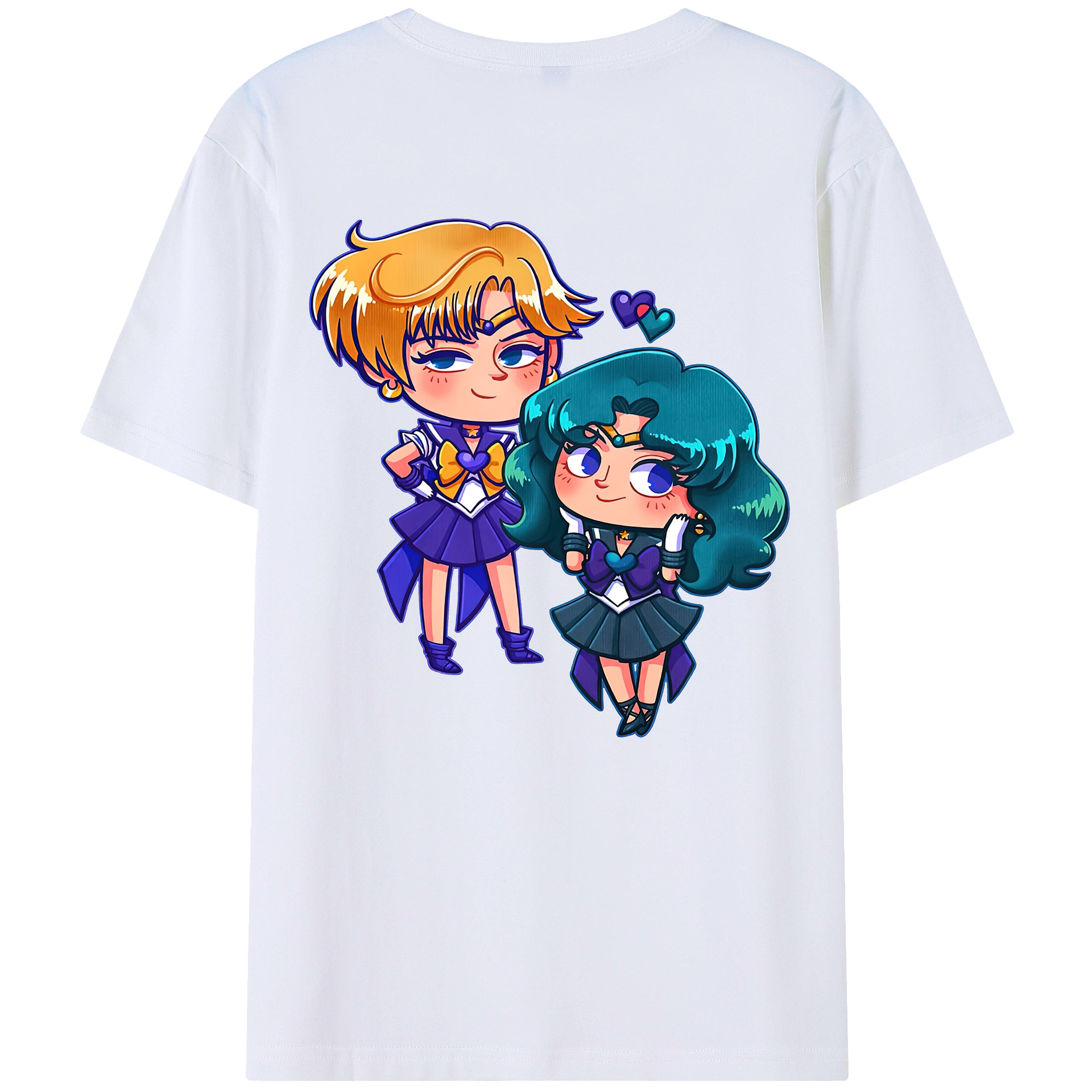 （画像用） 美少女戦士セーラームーン 天王はるか Sailor Moon Tenoh Haruka 綿100％半袖Tシャツ（背面プリント）