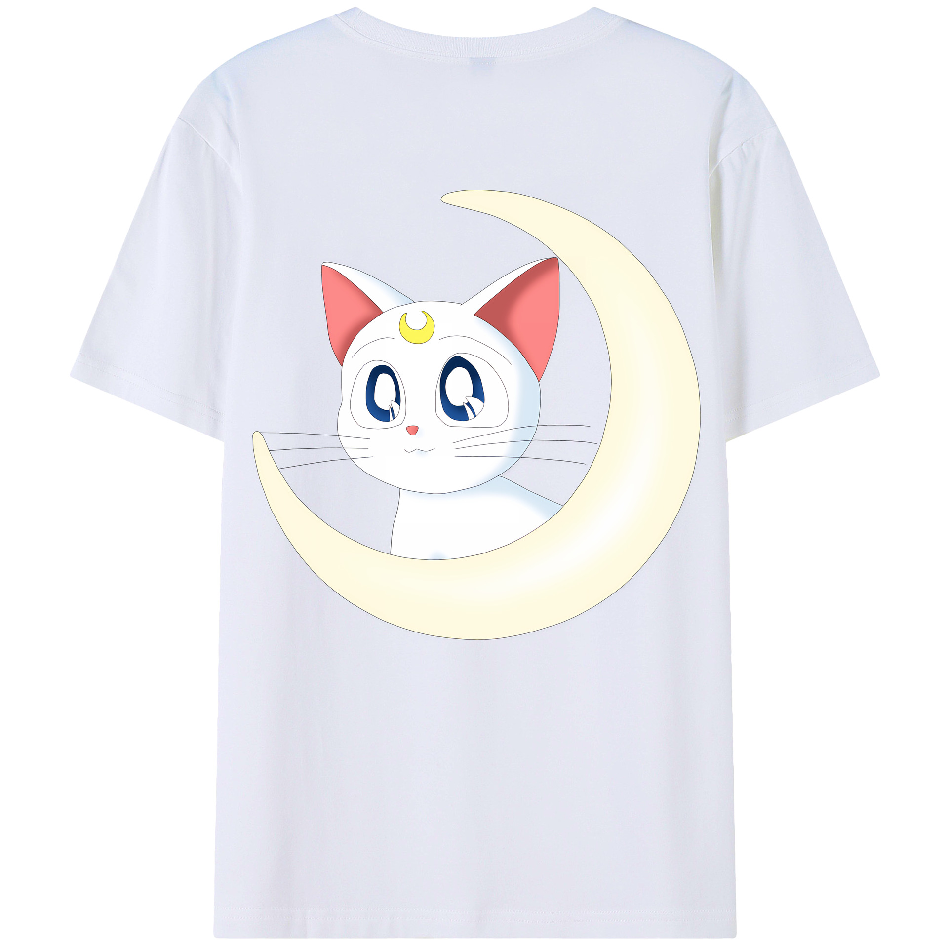 （画像用） 美少女戦士セーラームーン Sailor Moon 綿100％半袖Tシャツ（背面プリント）
