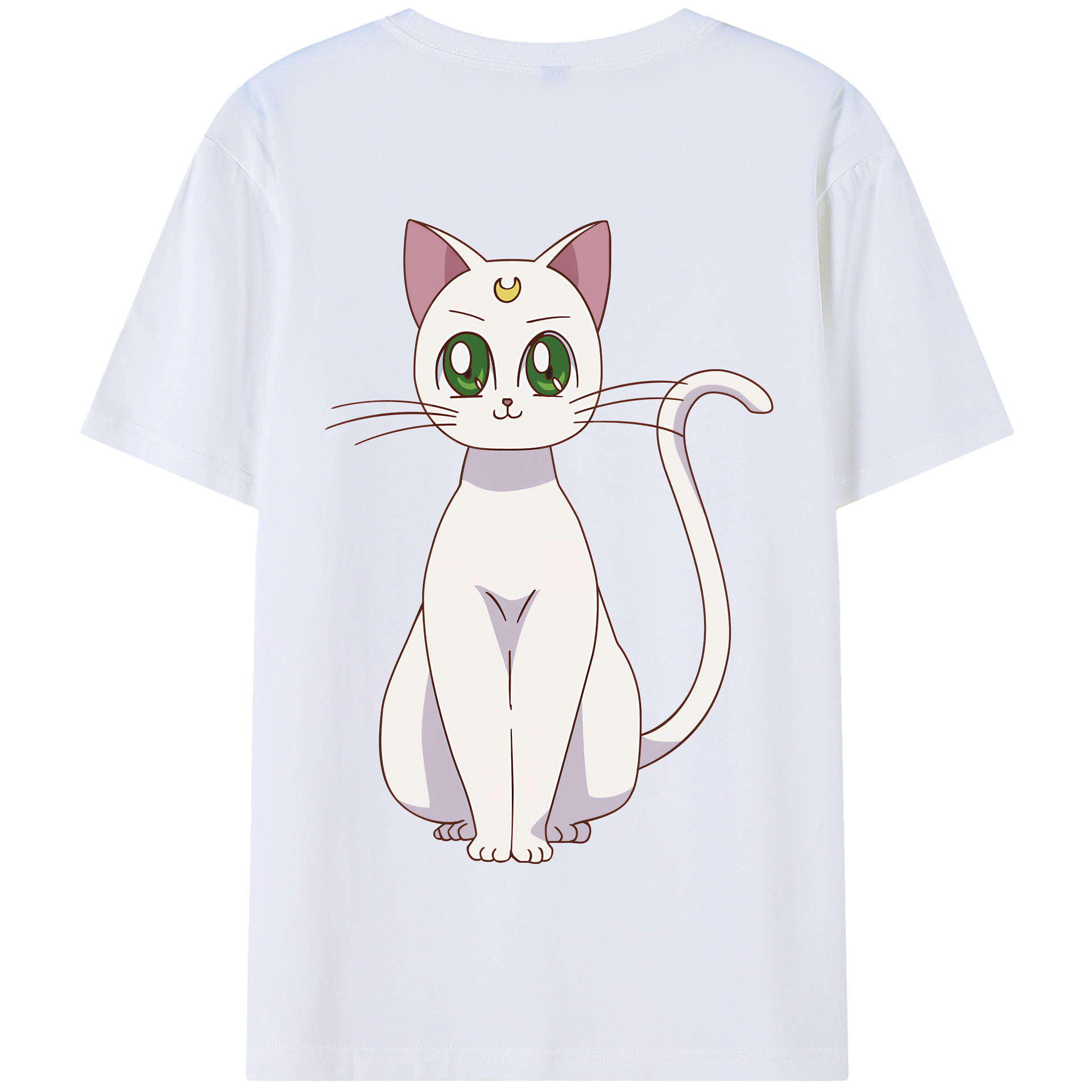 （画像用） 美少女戦士セーラームーン Sailor Moon 綿100％半袖Tシャツ（背面プリント）