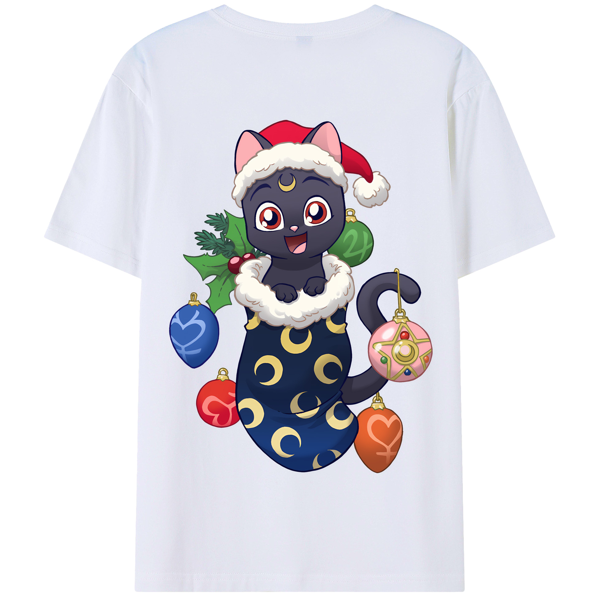（画像用） 美少女戦士セーラームーン Sailor Moon 綿100％半袖Tシャツ（背面プリント）