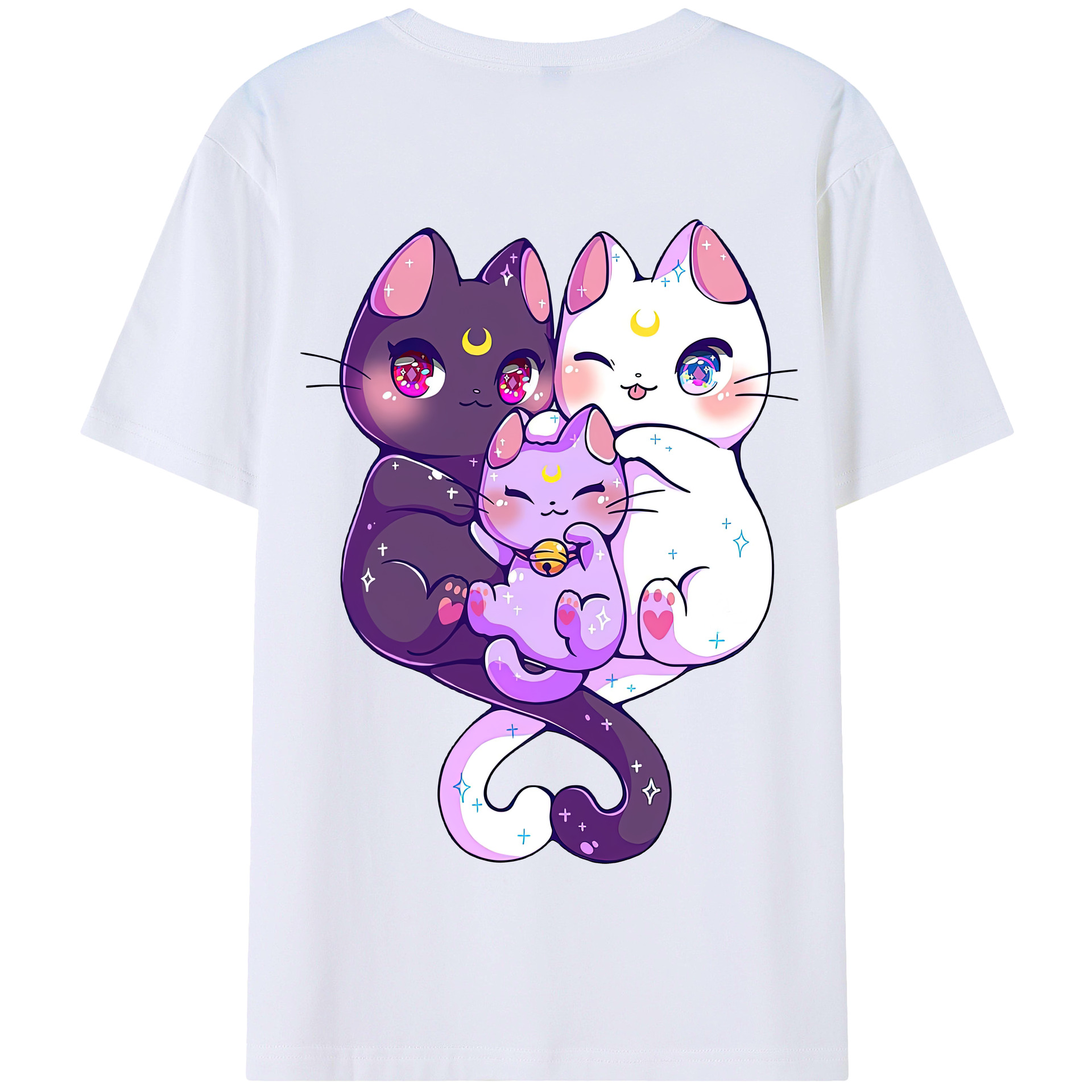 （画像用） 美少女戦士セーラームーン Sailor Moon 綿100％半袖Tシャツ（背面プリント）