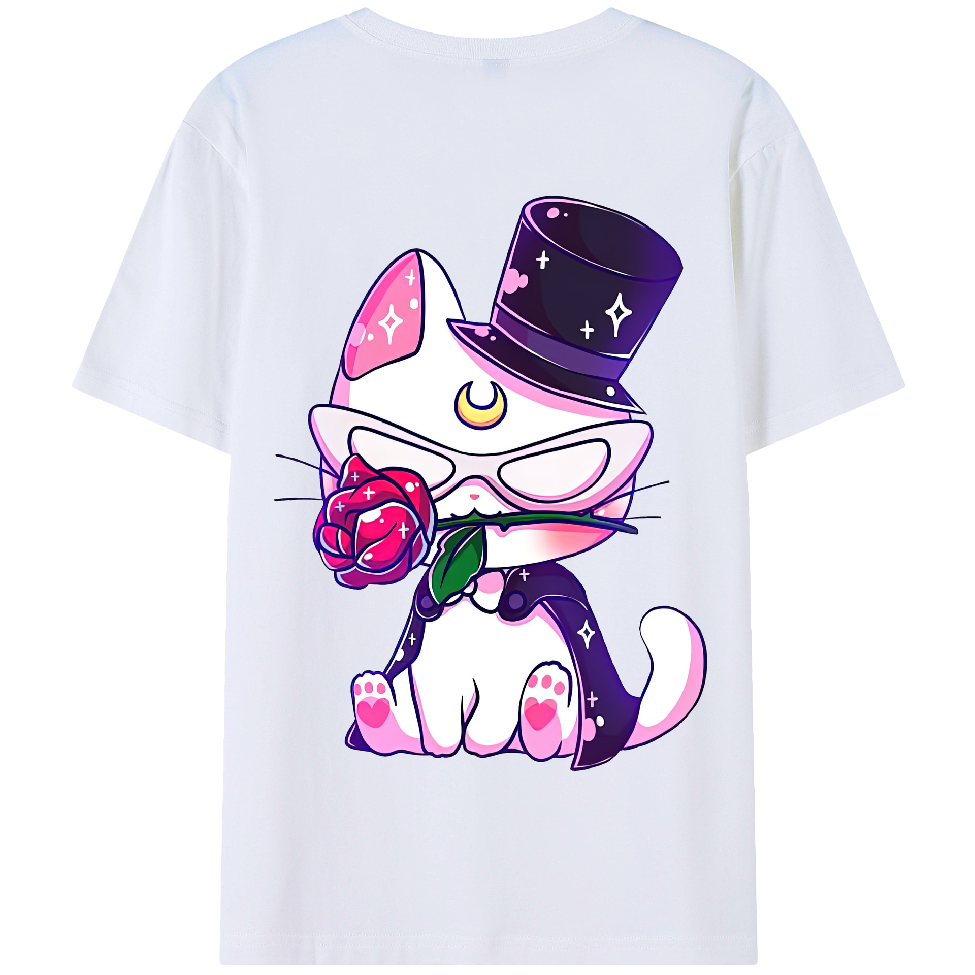 （画像用） 美少女戦士セーラームーン Sailor Moon 綿100％半袖Tシャツ（背面プリント）