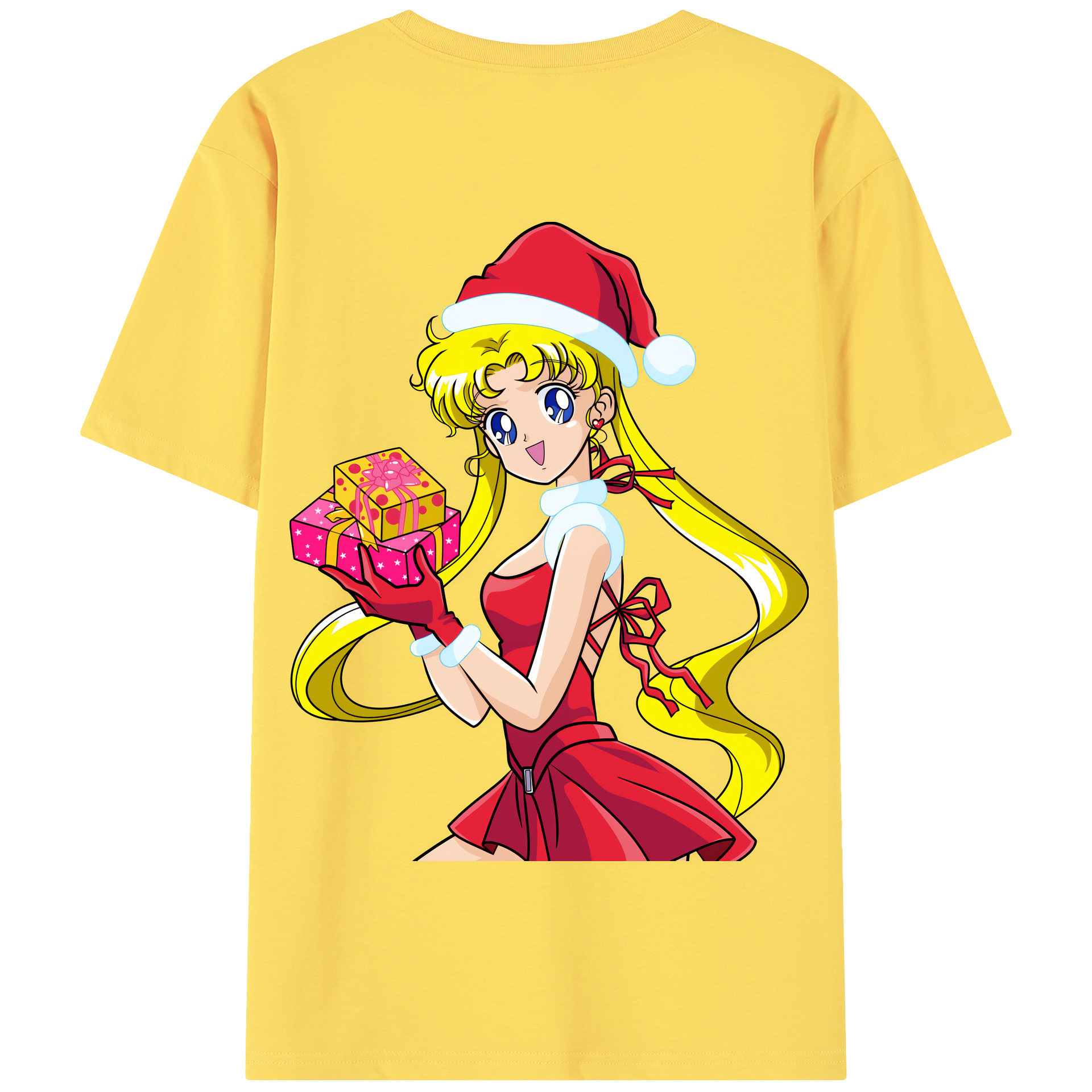 （画像用） 美少女戦士セーラームーン 月野 うさぎ つきの うさぎ Sailor Moon Tsukino Usagi 綿100％半袖Tシャツ（背面プリント）