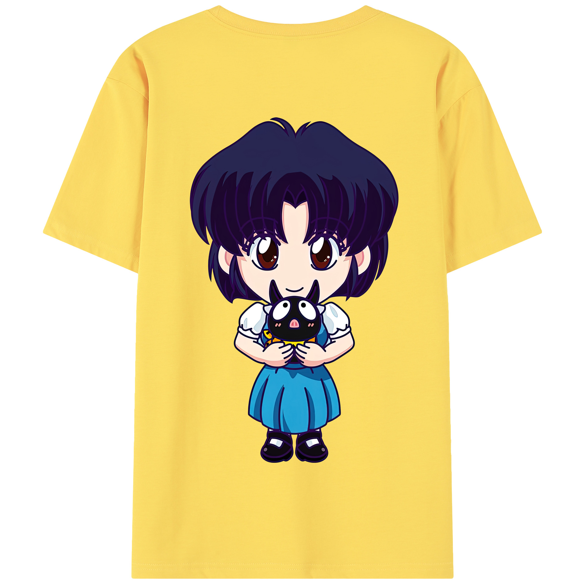 （画像用） 美少女戦士セーラームーン 水野 亜美 みずの あみ Sailor Moon Mizuno Ami 綿100％半袖Tシャツ（背面プリント）
