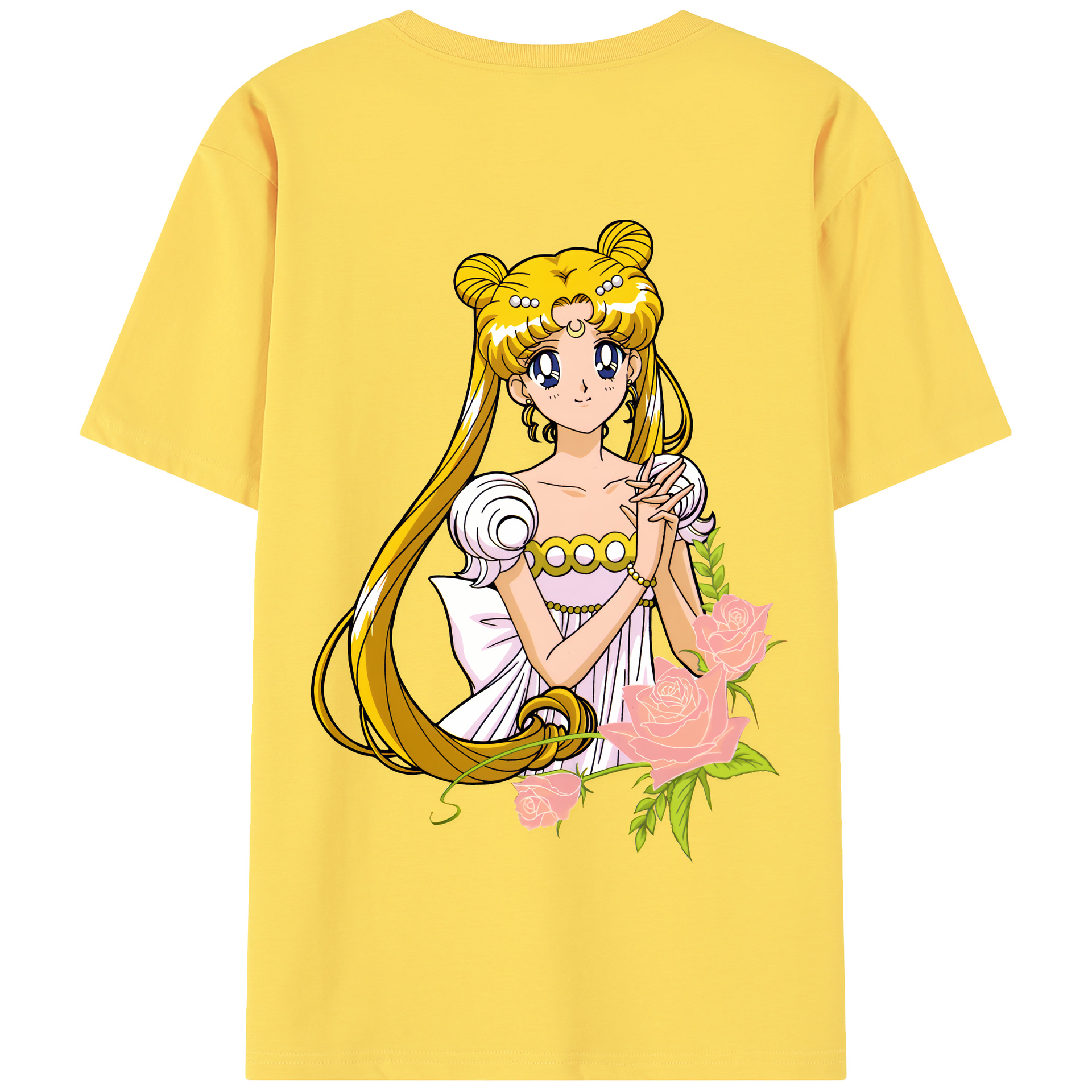 （画像用） 美少女戦士セーラームーン 愛野 美奈子 あいの みなこ Sailor Moon Aino Minako 綿100％半袖Tシャツ（背面プリント）