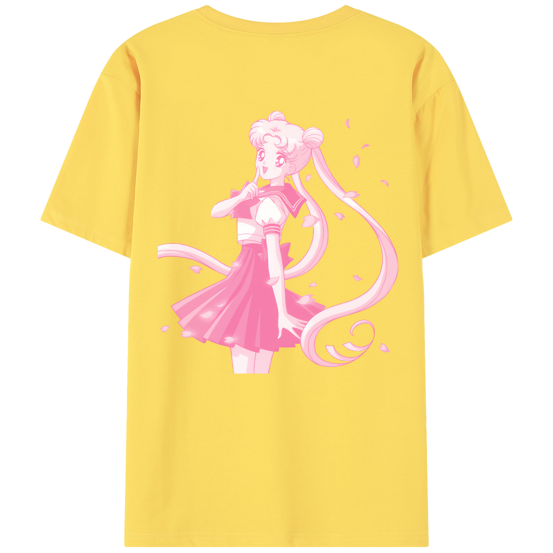 （画像用） 美少女戦士セーラームーン 愛野 美奈子 あいの みなこ Sailor Moon Aino Minako 綿100％半袖Tシャツ（背面プリント）