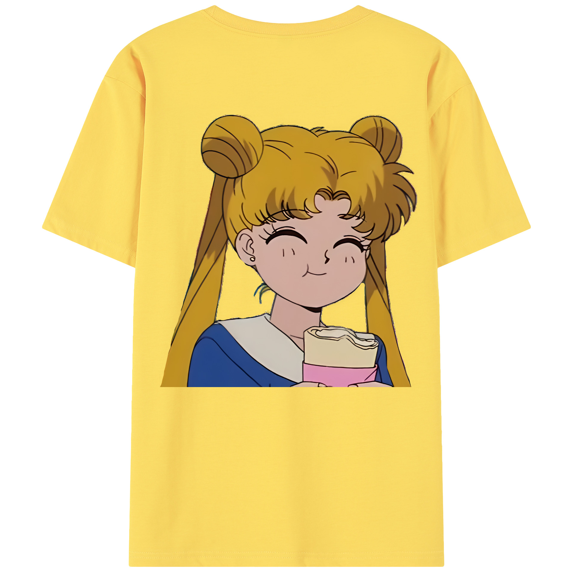 （画像用） 美少女戦士セーラームーン 愛野 美奈子 あいの みなこ Sailor Moon Aino Minako 綿100％半袖Tシャツ（背面プリント）