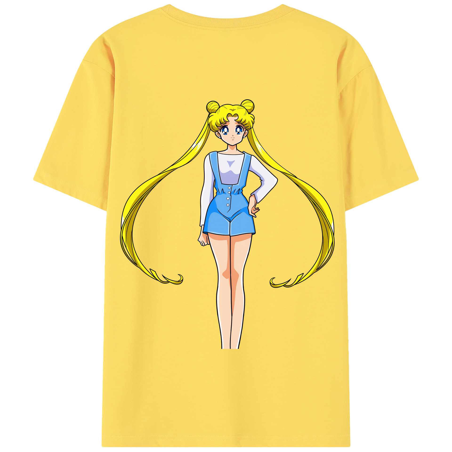 （画像用） 美少女戦士セーラームーン 愛野 美奈子 あいの みなこ Sailor Moon Aino Minako 綿100％半袖Tシャツ（背面プリント）