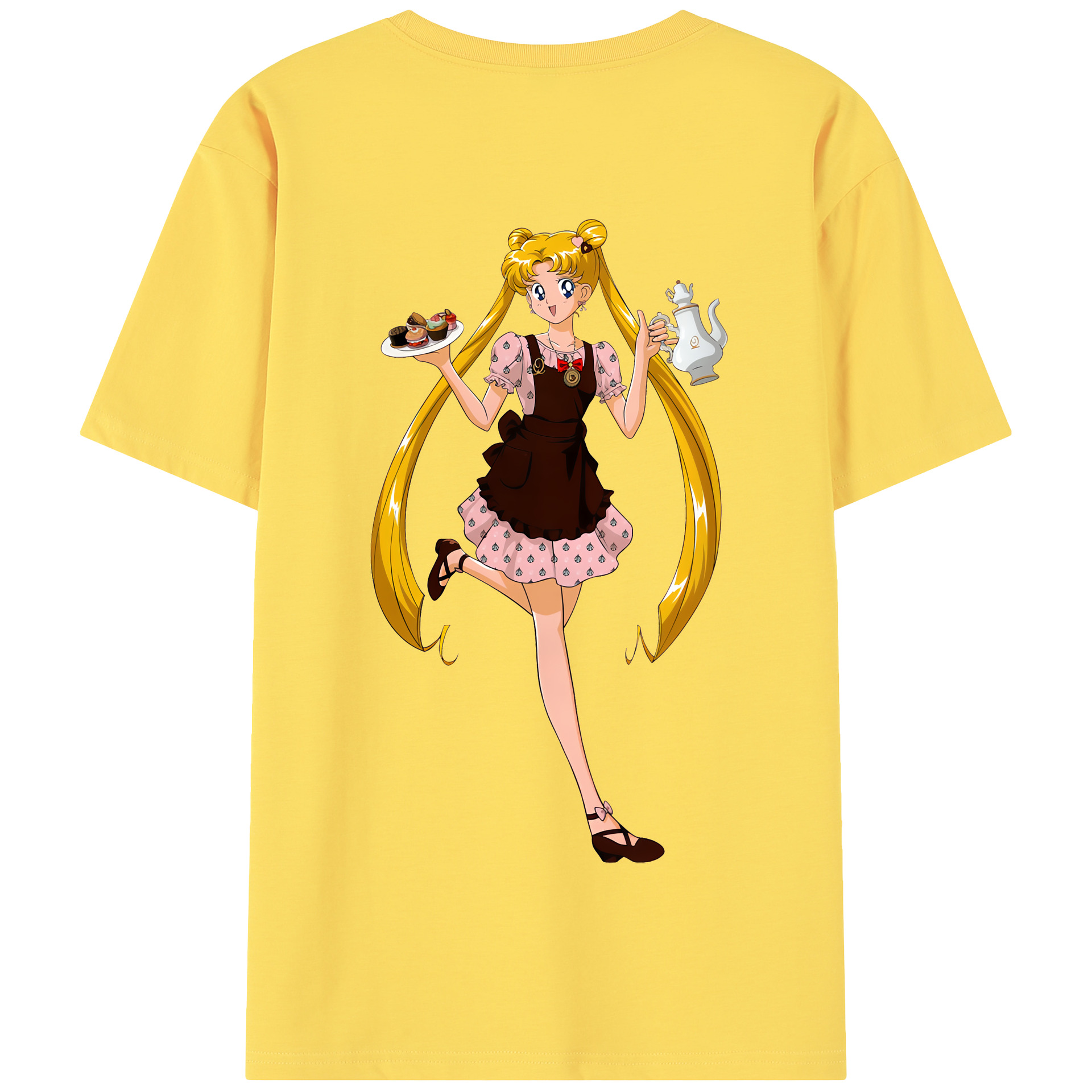 （画像用） 美少女戦士セーラームーン 愛野 美奈子 あいの みなこ Sailor Moon Aino Minako 綿100％半袖Tシャツ（背面プリント）
