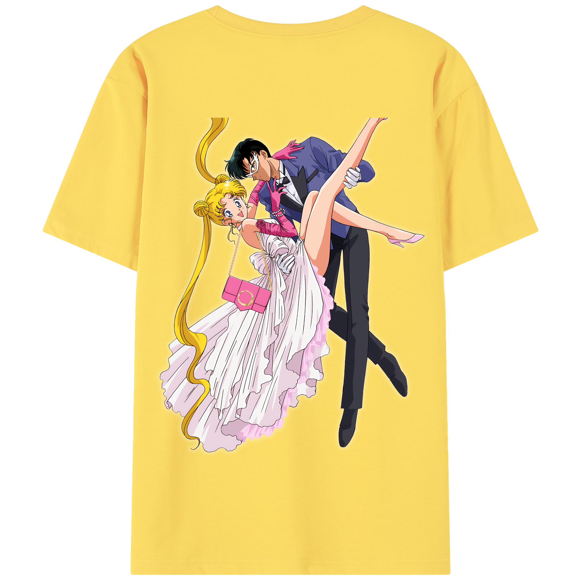 （画像用） 美少女戦士セーラームーン 愛野 美奈子 あいの みなこ Sailor Moon Aino Minako 綿100％半袖Tシャツ（背面プリント）