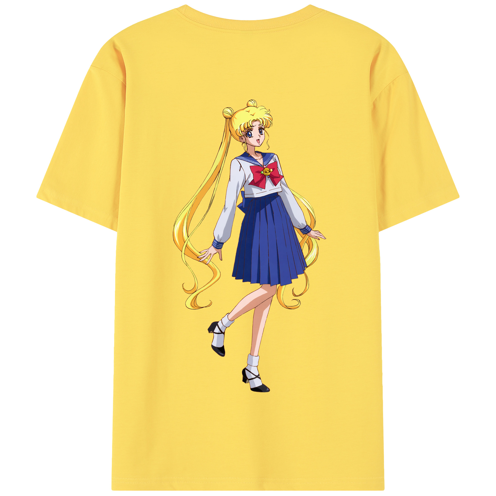 （画像用） 美少女戦士セーラームーン 愛野 美奈子 あいの みなこ Sailor Moon Aino Minako 綿100％半袖Tシャツ（背面プリント）