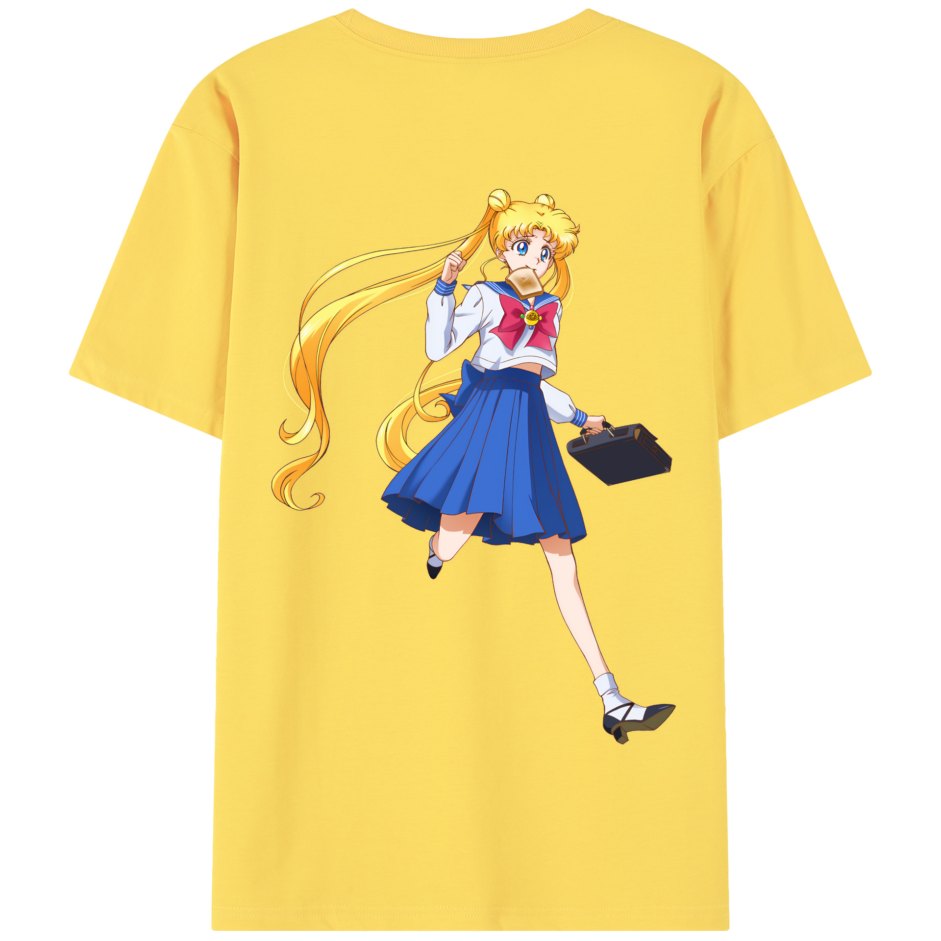 （画像用） 美少女戦士セーラームーン 愛野 美奈子 あいの みなこ Sailor Moon Aino Minako 綿100％半袖Tシャツ（背面プリント）