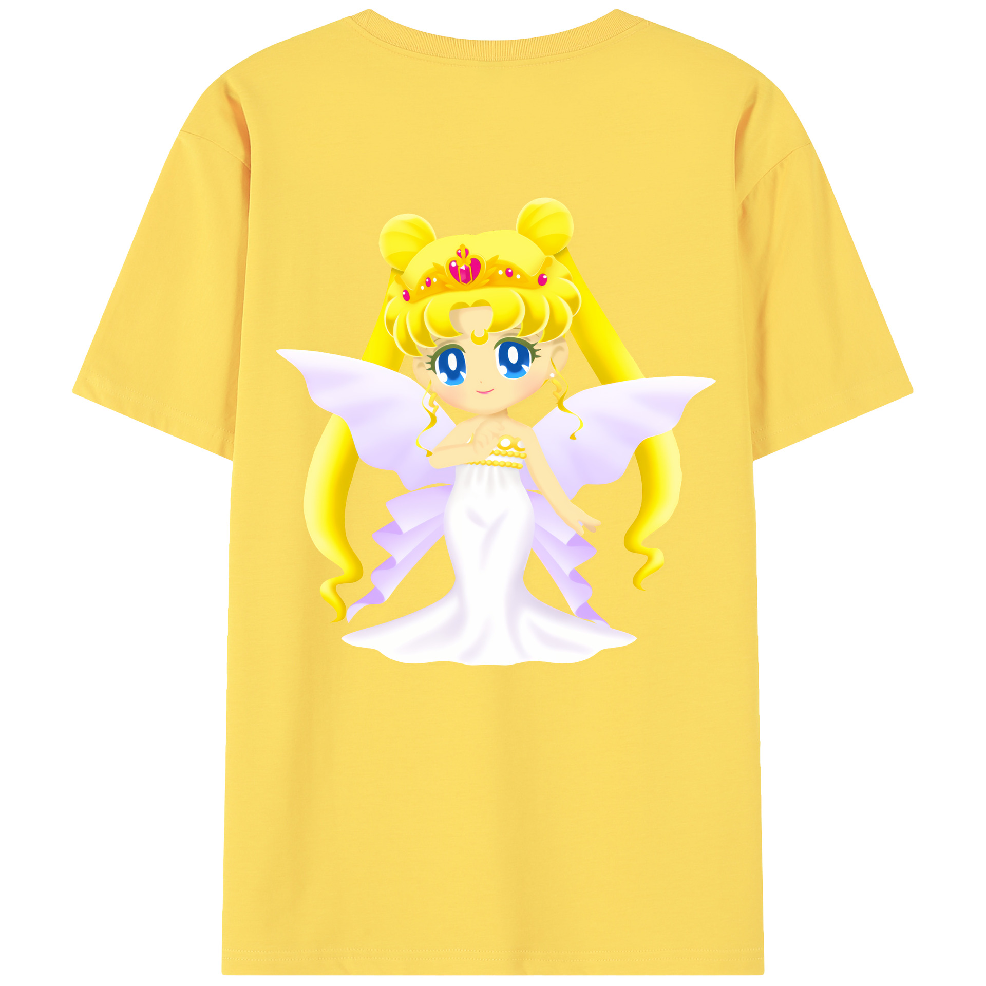 （画像用） 美少女戦士セーラームーン 愛野 美奈子 あいの みなこ Sailor Moon Aino Minako 綿100％半袖Tシャツ（背面プリント）
