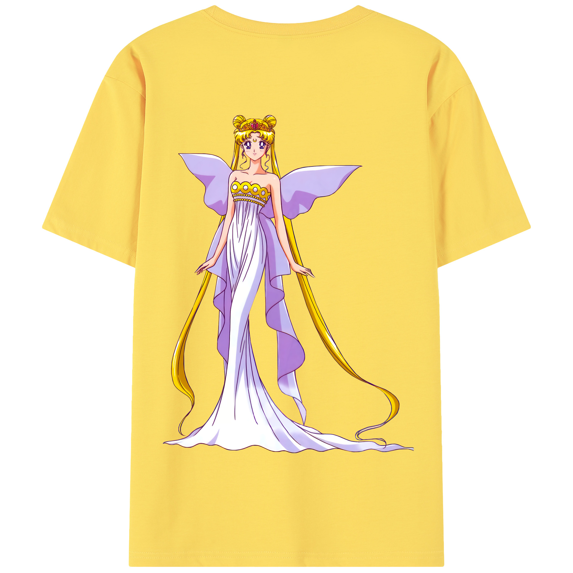 （画像用） 美少女戦士セーラームーン 愛野 美奈子 あいの みなこ Sailor Moon Aino Minako 綿100％半袖Tシャツ（背面プリント）