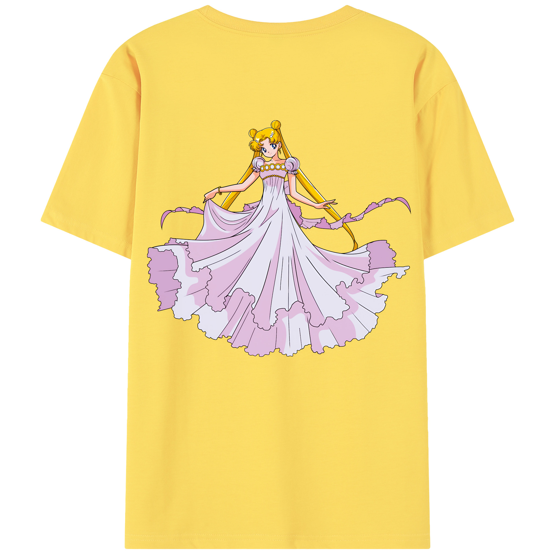 （画像用） 美少女戦士セーラームーン 愛野 美奈子 あいの みなこ Sailor Moon Aino Minako 綿100％半袖Tシャツ（背面プリント）