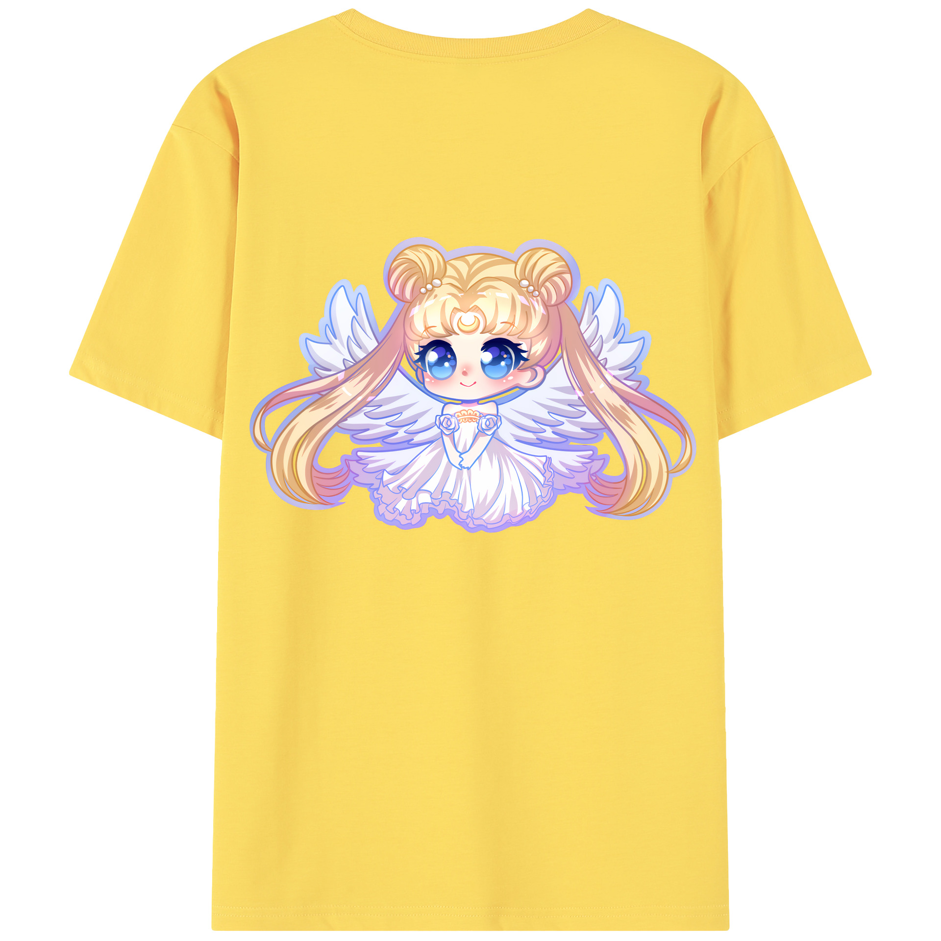 （画像用） 美少女戦士セーラームーン 愛野 美奈子 あいの みなこ Sailor Moon Aino Minako 綿100％半袖Tシャツ（背面プリント）