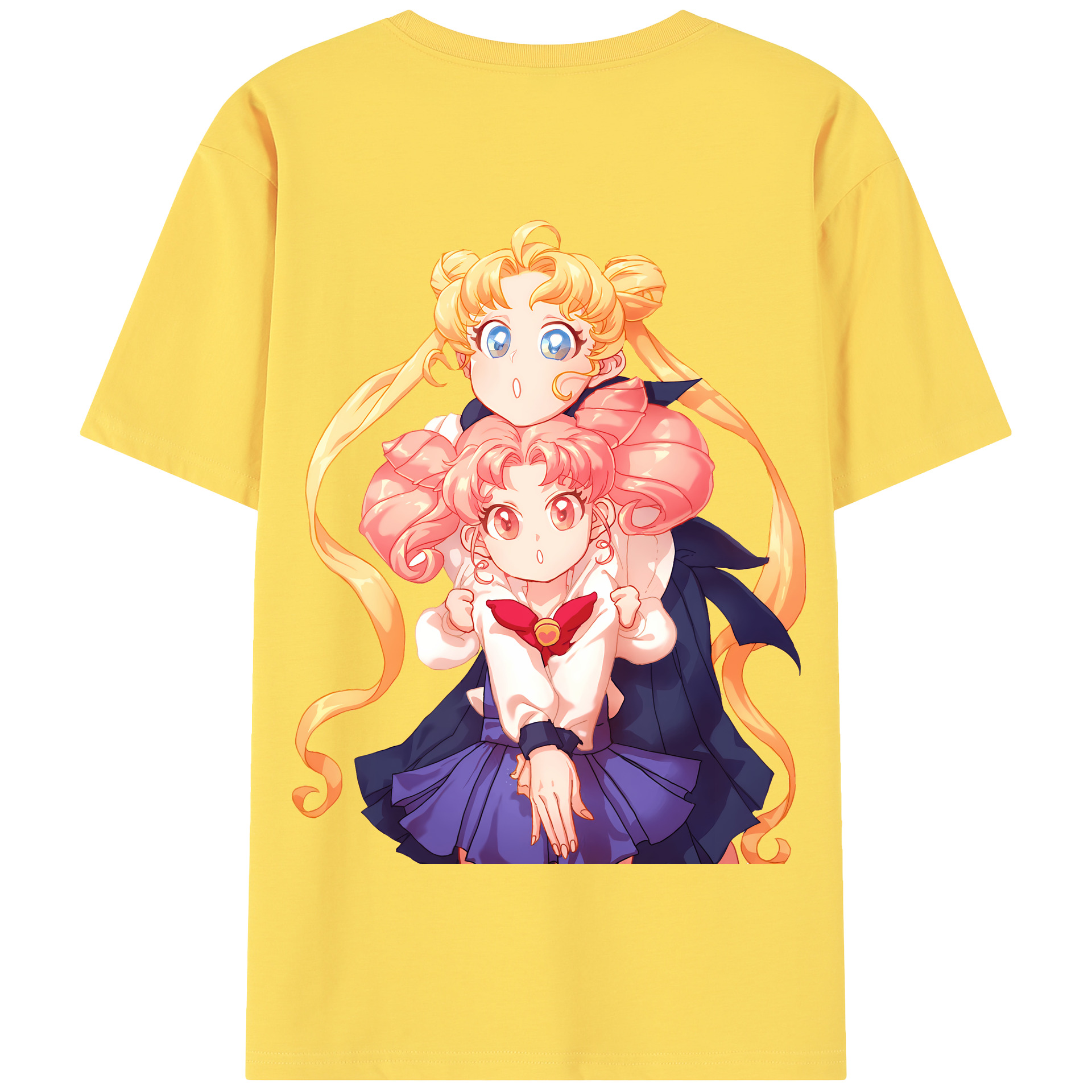 （画像用） 美少女戦士セーラームーン 愛野 美奈子 あいの みなこ Sailor Moon Aino Minako 綿100％半袖Tシャツ（背面プリント）