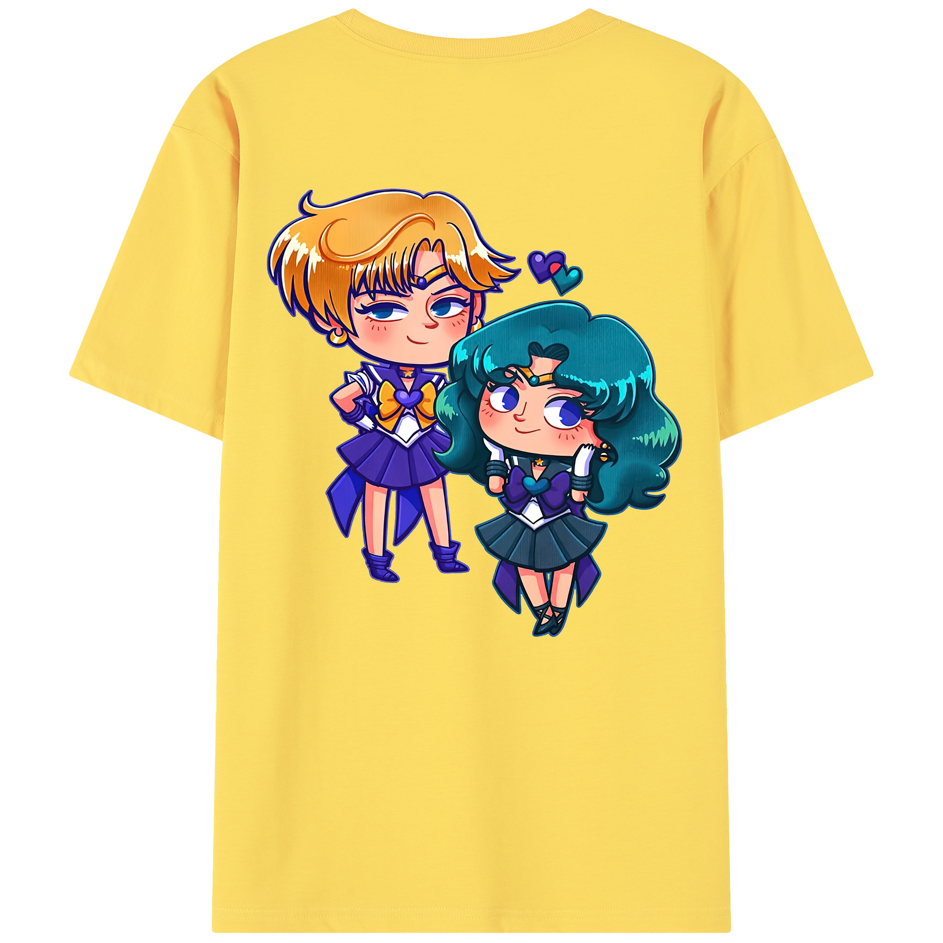 （画像用） 美少女戦士セーラームーン 天王はるか Sailor Moon Tenoh Haruka 綿100％半袖Tシャツ（背面プリント）