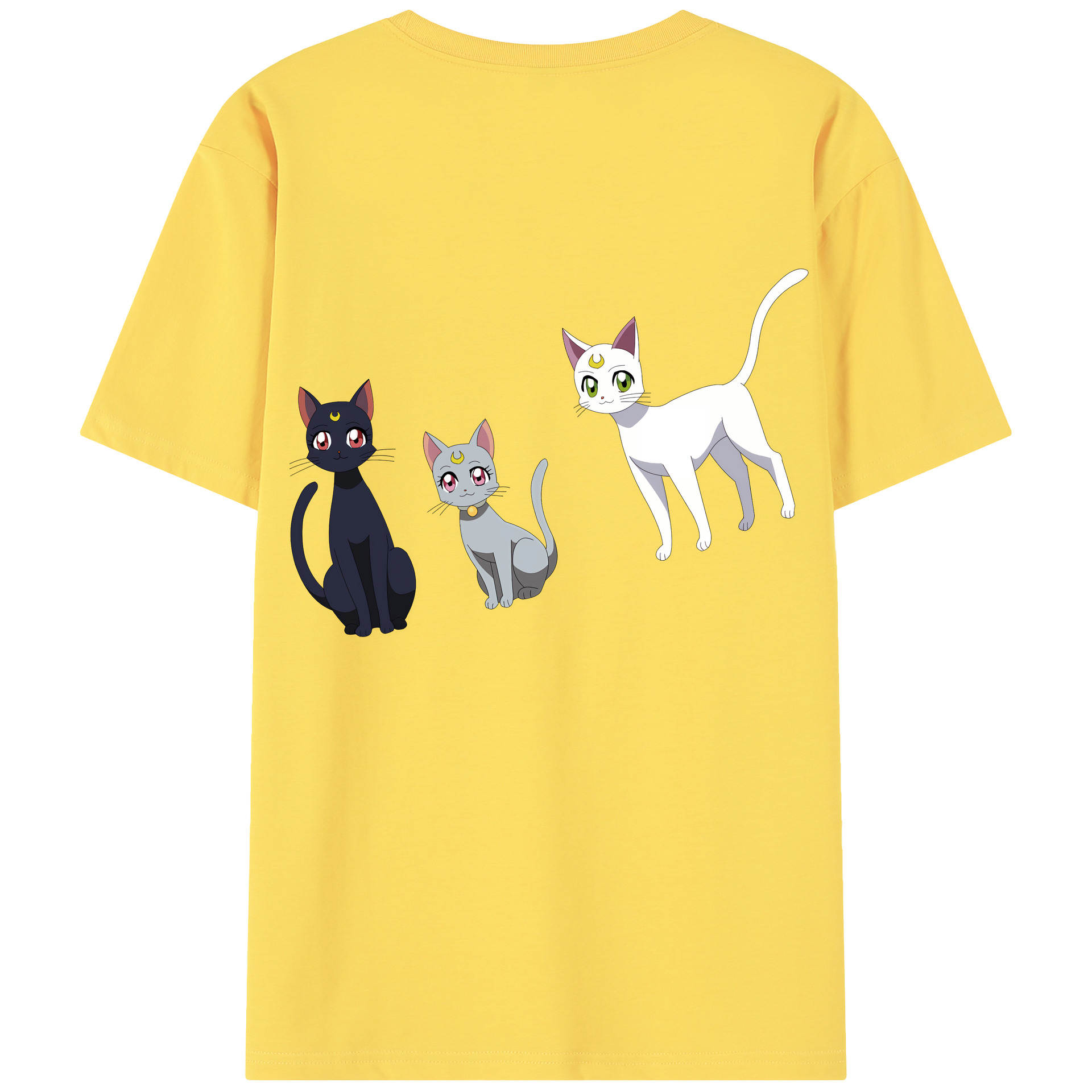 （画像用） 美少女戦士セーラームーン Sailor Moon 綿100％半袖Tシャツ（背面プリント）