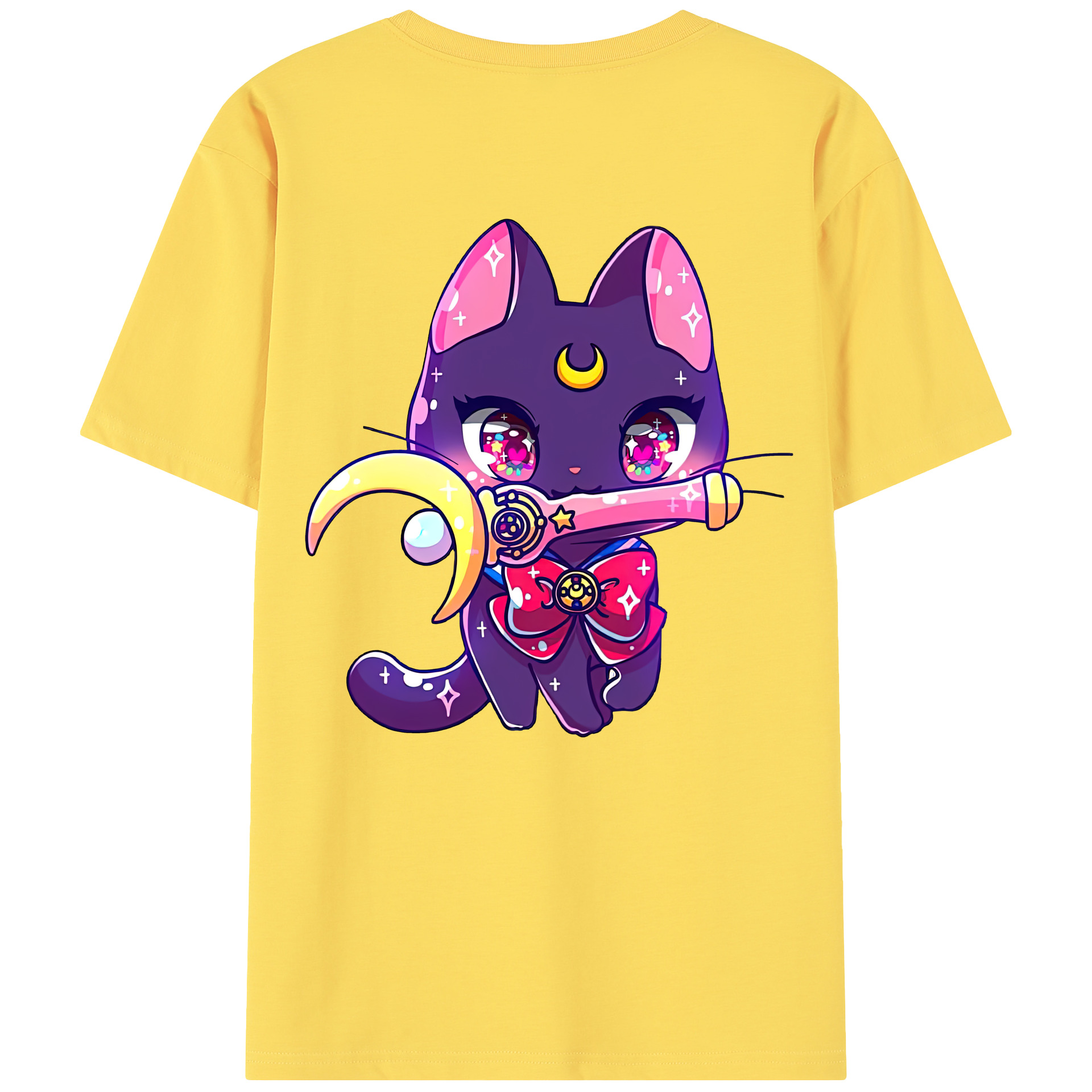 （画像用） 美少女戦士セーラームーン Sailor Moon 綿100％半袖Tシャツ（背面プリント）