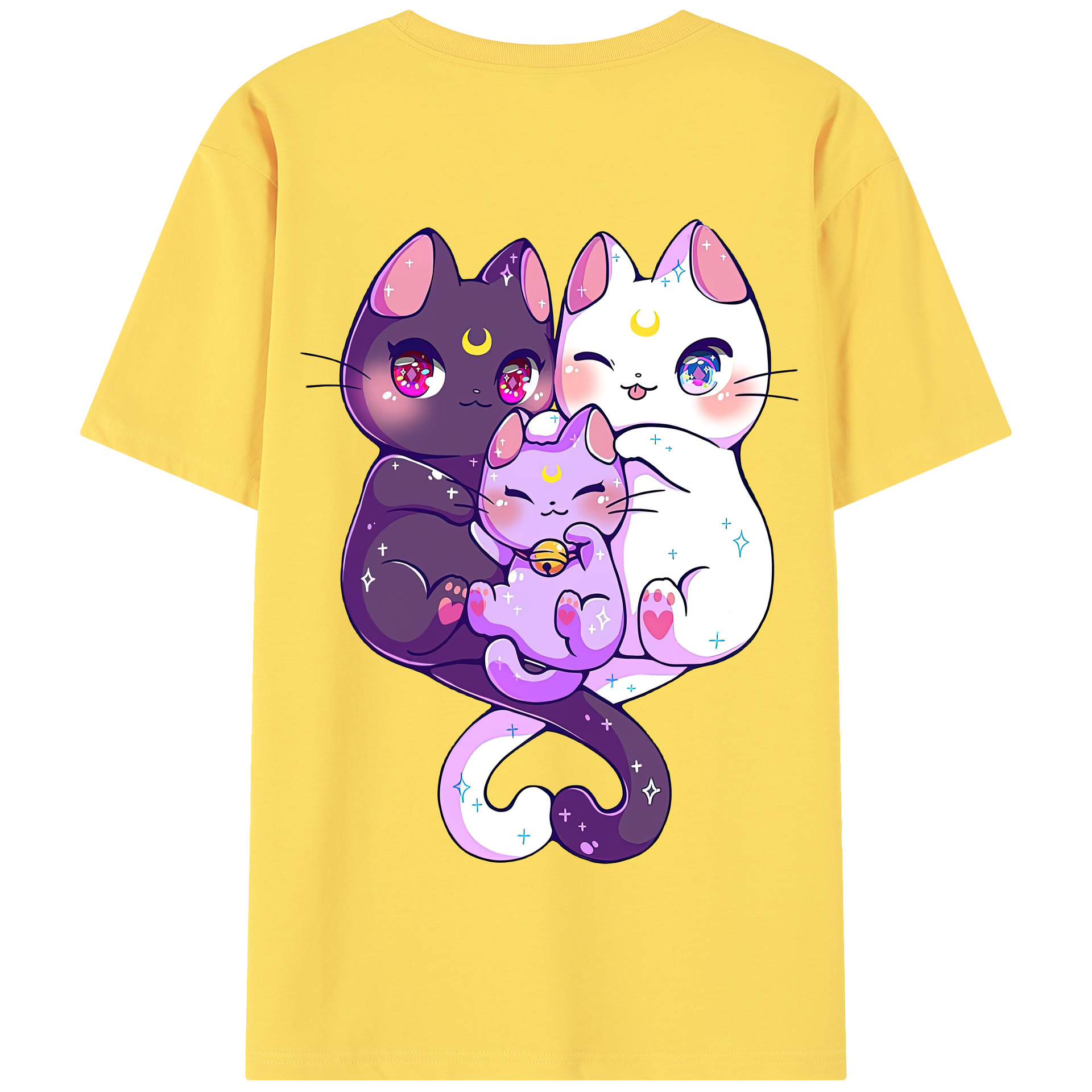 （画像用） 美少女戦士セーラームーン Sailor Moon 綿100％半袖Tシャツ（背面プリント）
