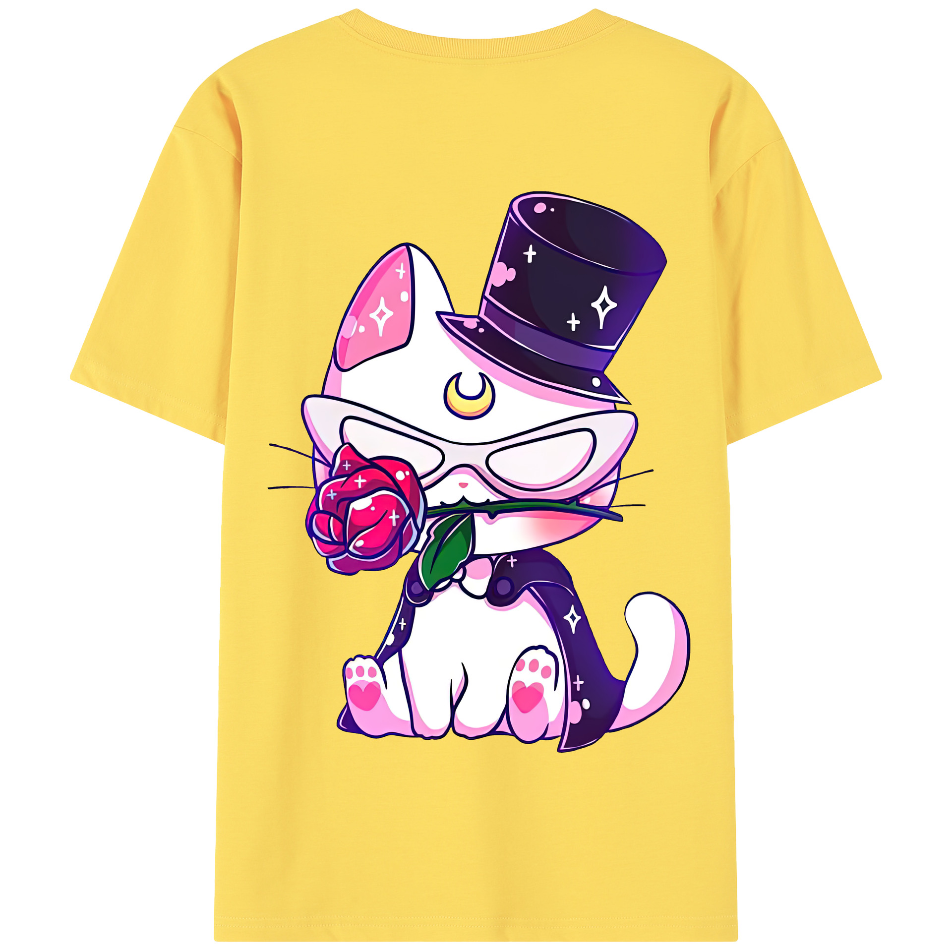 （画像用） 美少女戦士セーラームーン Sailor Moon 綿100％半袖Tシャツ（背面プリント）