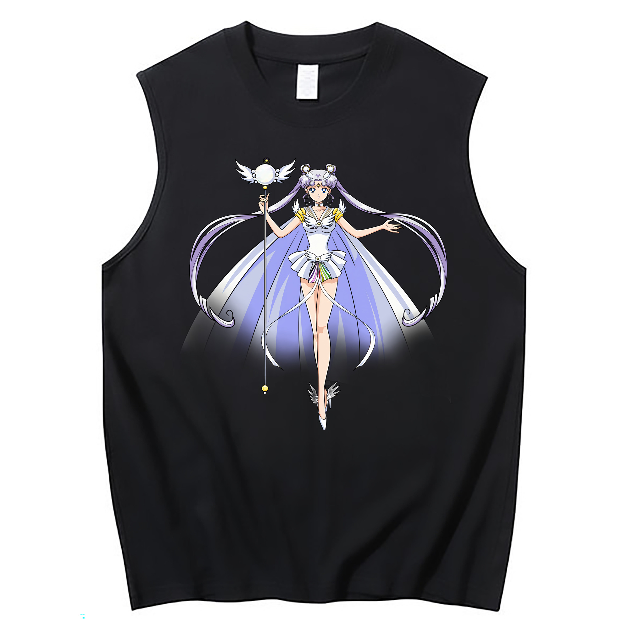 （画像用） 美少女戦士セーラームーン 月野 うさぎ つきの うさぎ Sailor Moon Tsukino Usagi コットン100％タンクトップ（フロントプリント）