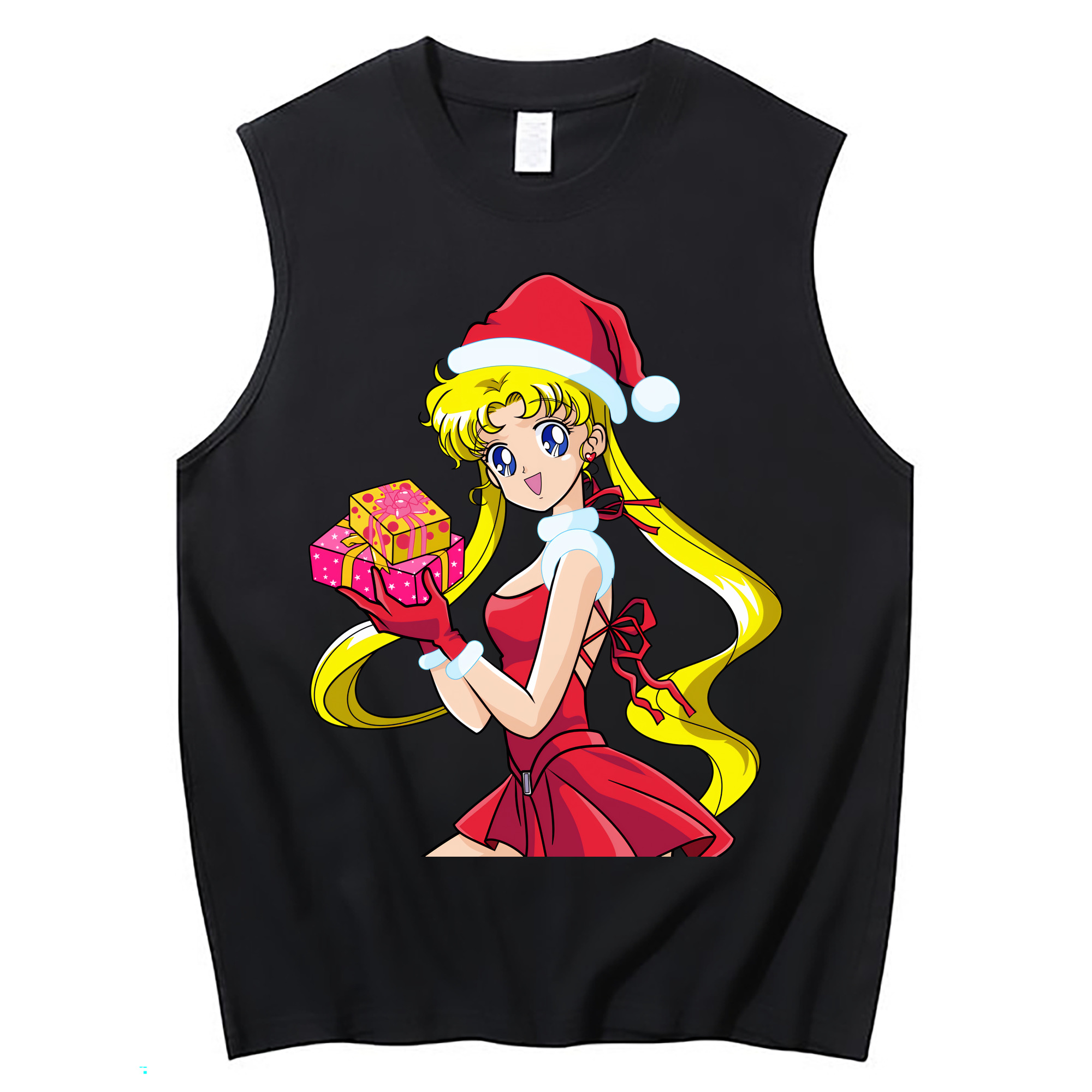 （画像用） 美少女戦士セーラームーン 月野 うさぎ つきの うさぎ Sailor Moon Tsukino Usagi コットン100％タンクトップ（フロントプリント）