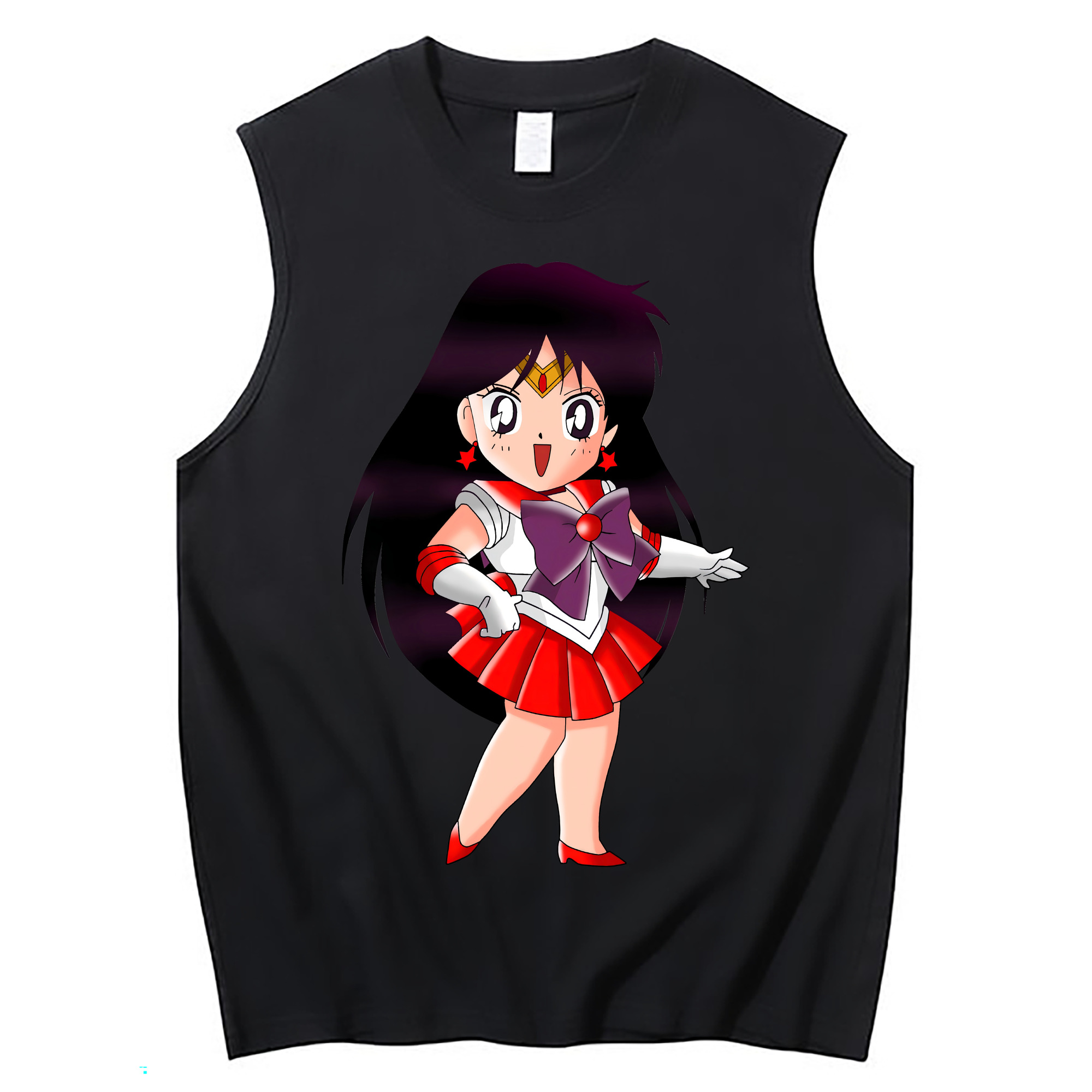 （画像用） 美少女戦士セーラームーン 火野レイ ひの レイ Sailor Moon Hino Rei （セーラーマーズ,Sailor Mars） コットン100％タンクトップ（フロントプリント）