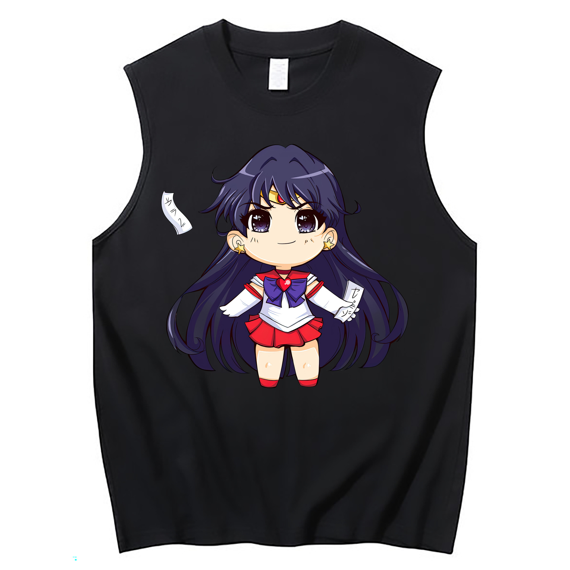 （画像用） 美少女戦士セーラームーン 火野レイ ひの レイ Sailor Moon Hino Rei （セーラーマーズ,Sailor Mars） コットン100％タンクトップ（フロントプリント）