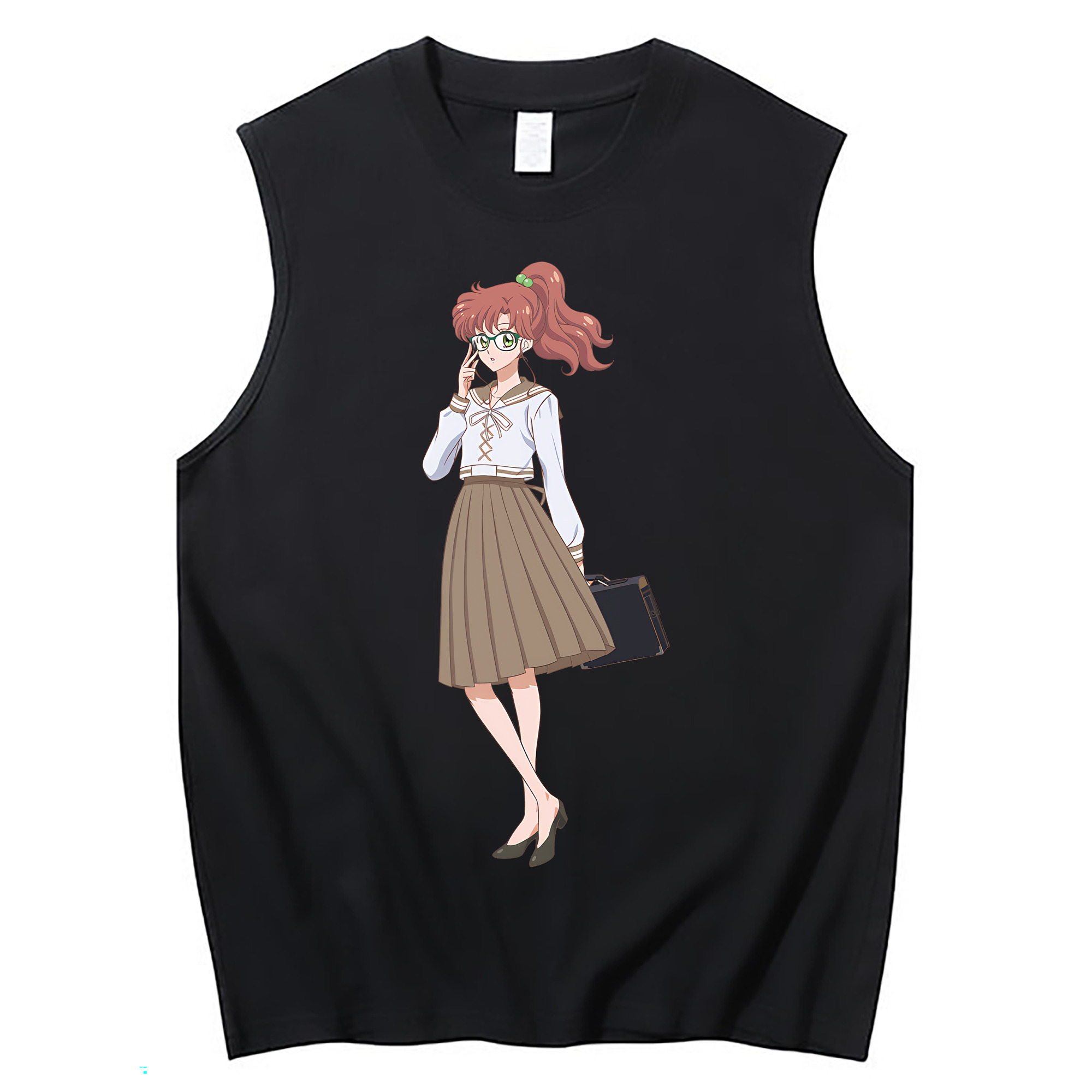 （画像用） 美少女戦士セーラームーン 木野 まこと きの まこと Sailor Moon Kino Makoto （セーラージュピター；Sailor Jupiter） コットン100％タンクトップ（フロントプリント）