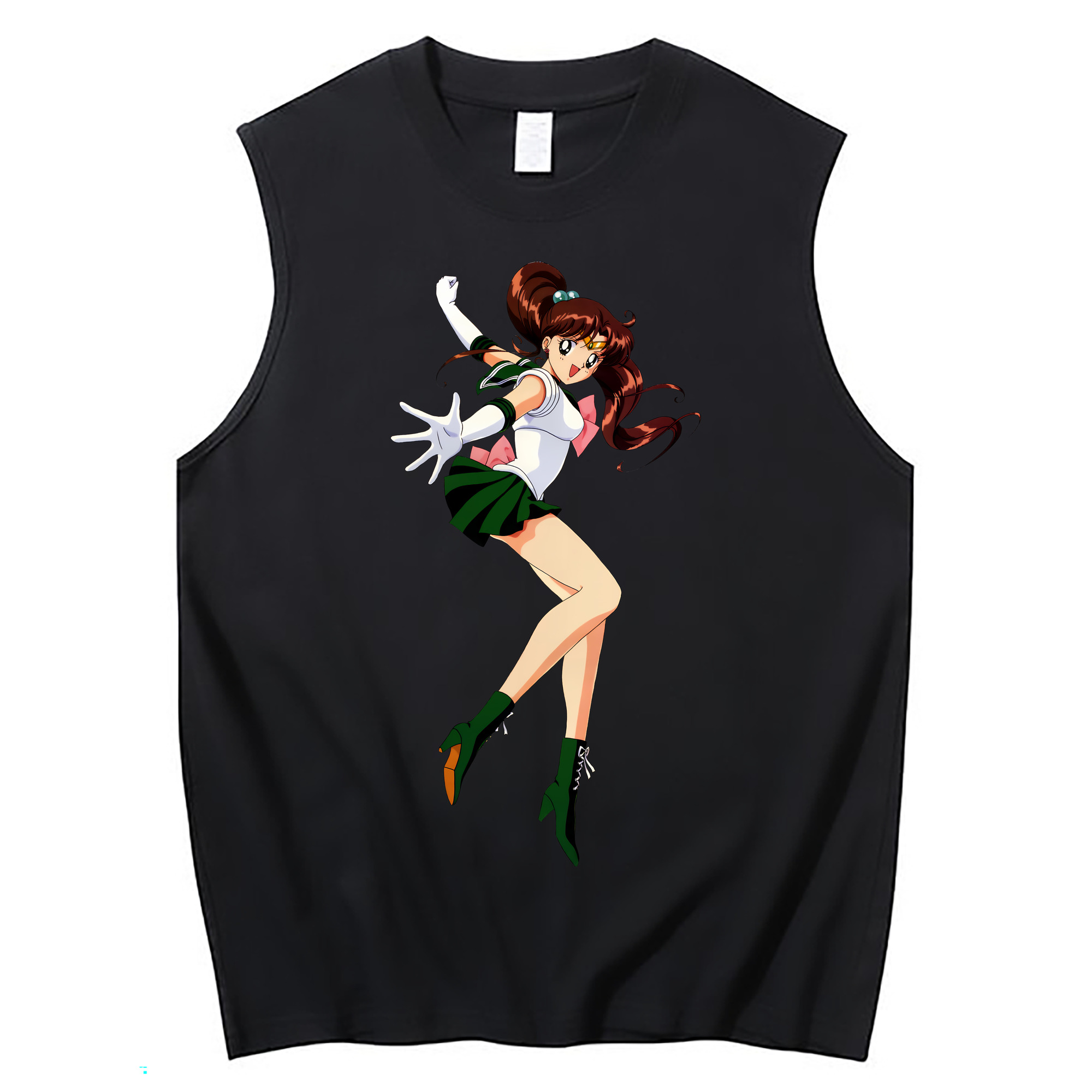 （画像用） 美少女戦士セーラームーン 木野 まこと きの まこと Sailor Moon Kino Makoto （セーラージュピター；Sailor Jupiter） コットン100％タンクトップ（フロントプリント）