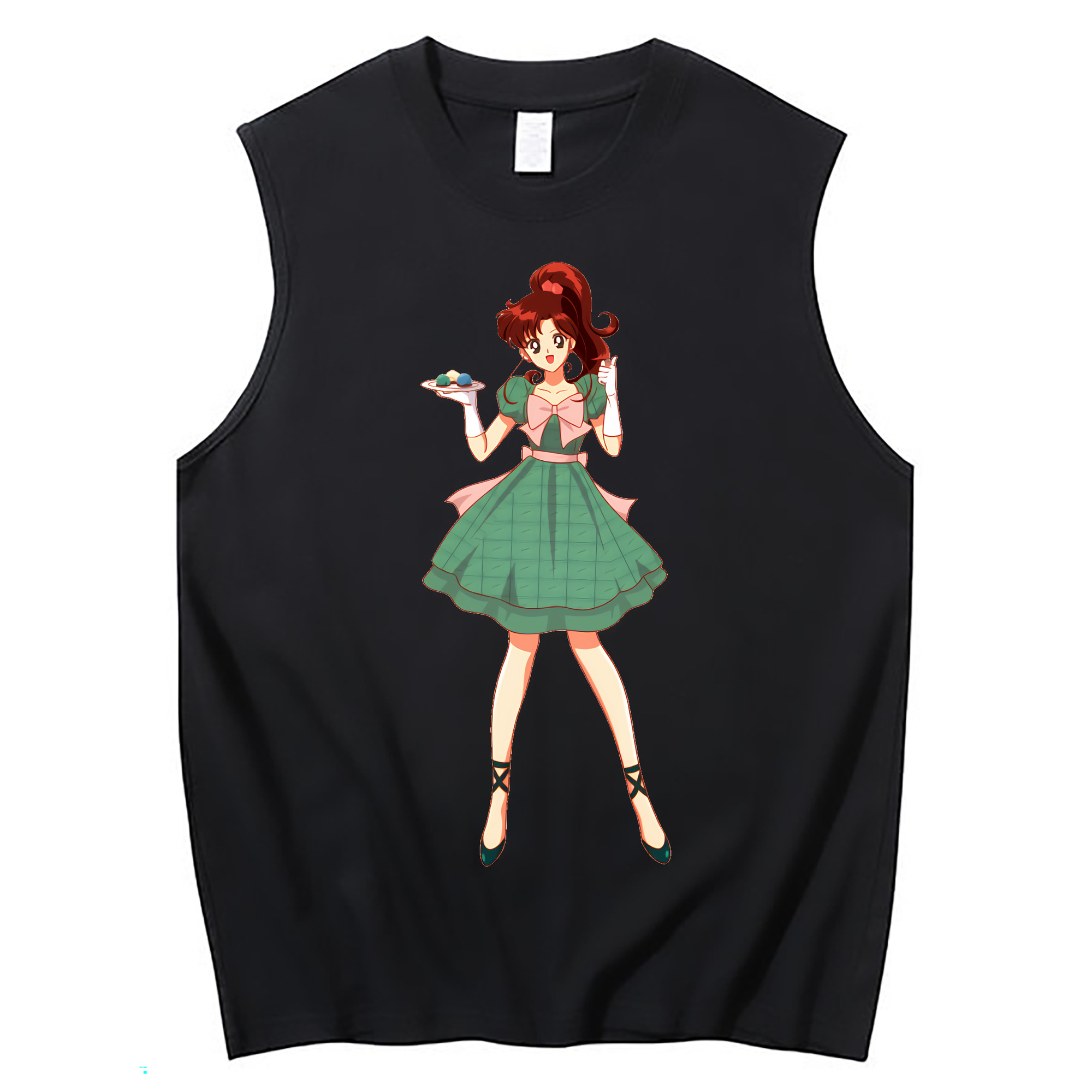 （画像用） 美少女戦士セーラームーン 木野 まこと きの まこと Sailor Moon Kino Makoto （セーラージュピター；Sailor Jupiter） コットン100％タンクトップ（フロントプリント）