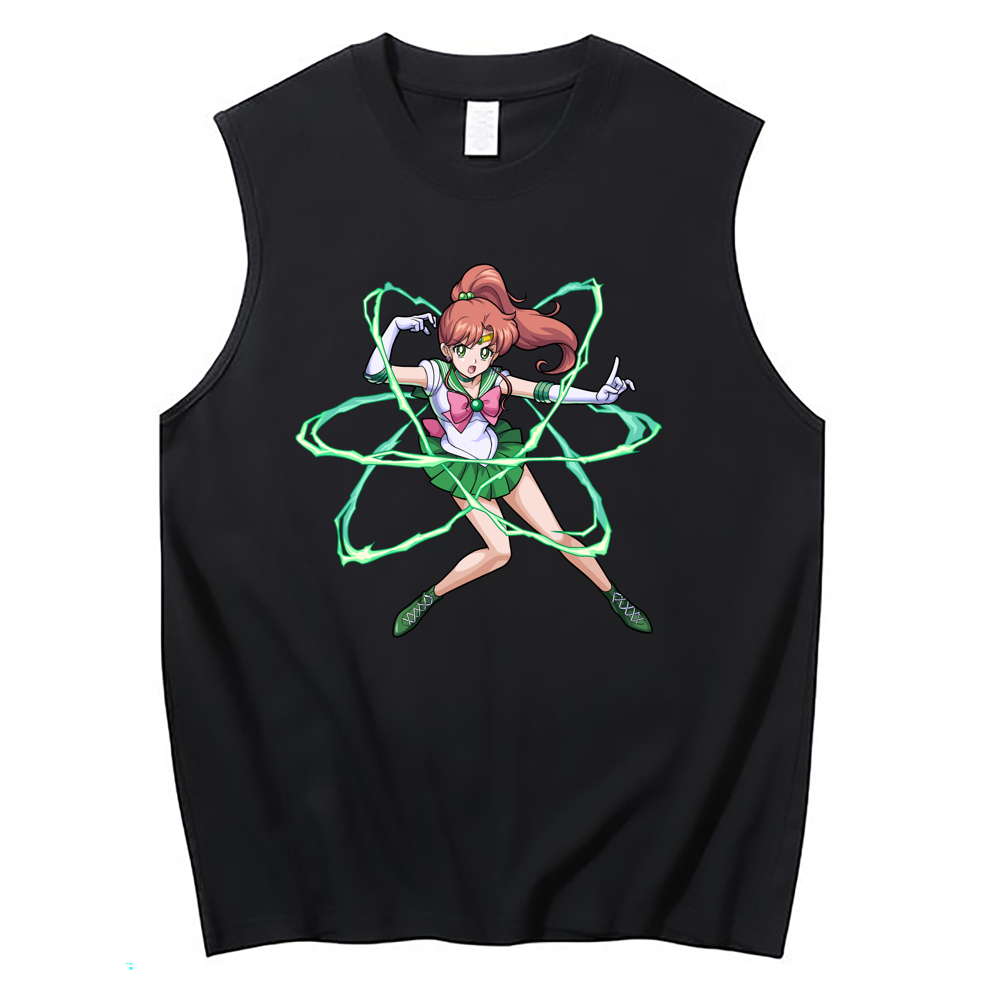 （画像用） 美少女戦士セーラームーン 木野 まこと きの まこと Sailor Moon Kino Makoto （セーラージュピター；Sailor Jupiter） コットン100％タンクトップ（フロントプリント）