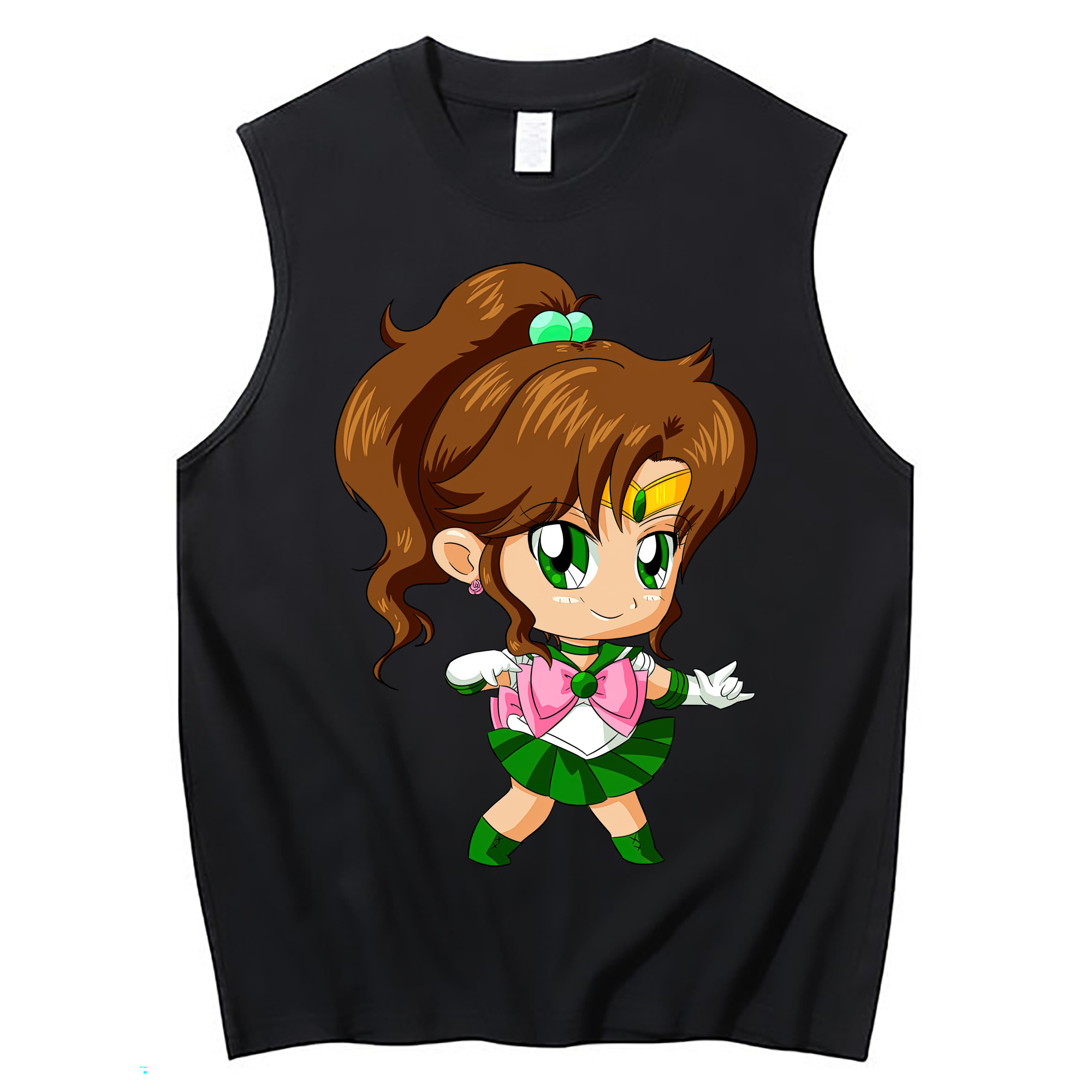 （画像用） 美少女戦士セーラームーン 木野 まこと きの まこと Sailor Moon Kino Makoto （セーラージュピター；Sailor Jupiter） コットン100％タンクトップ（フロントプリント）