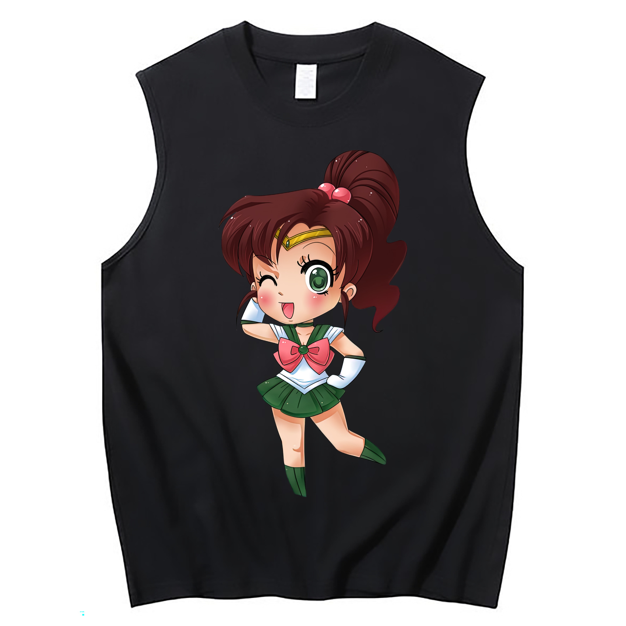 （画像用） 美少女戦士セーラームーン 木野 まこと きの まこと Sailor Moon Kino Makoto （セーラージュピター；Sailor Jupiter） コットン100％タンクトップ（フロントプリント）